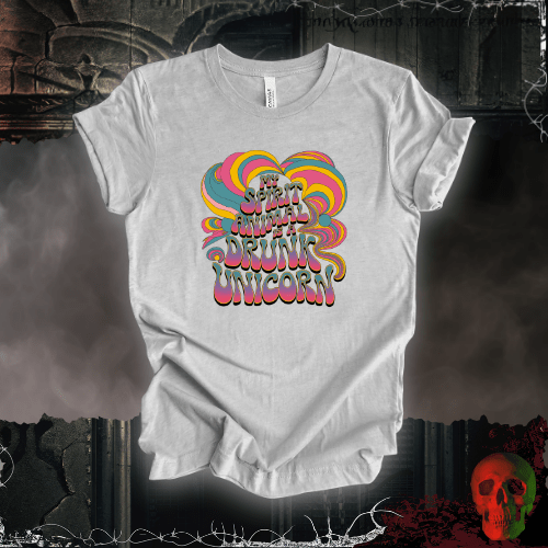 T-Shirt Athletic Heather / S My Spirit Animal is a Drunk Unicorn T-Shirt