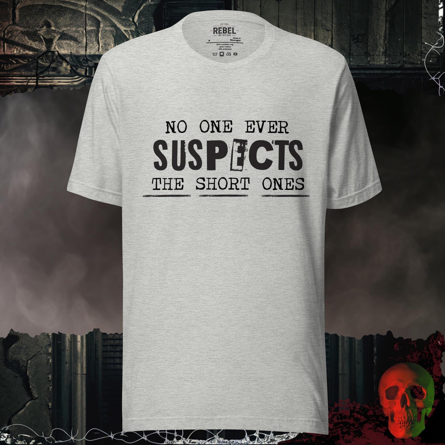 T-Shirt Athletic Heather / S No One Ever Suspects Tee
