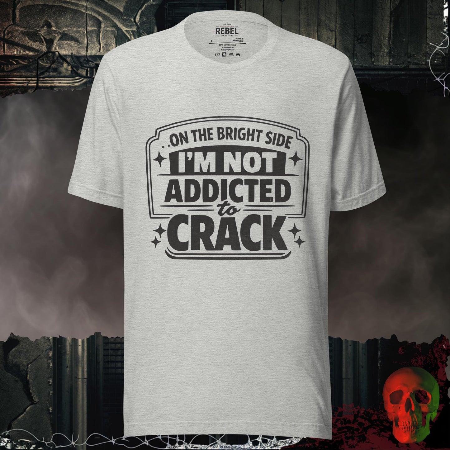 T-Shirt Athletic Heather / S Not Addicted to Cr@ck Tee