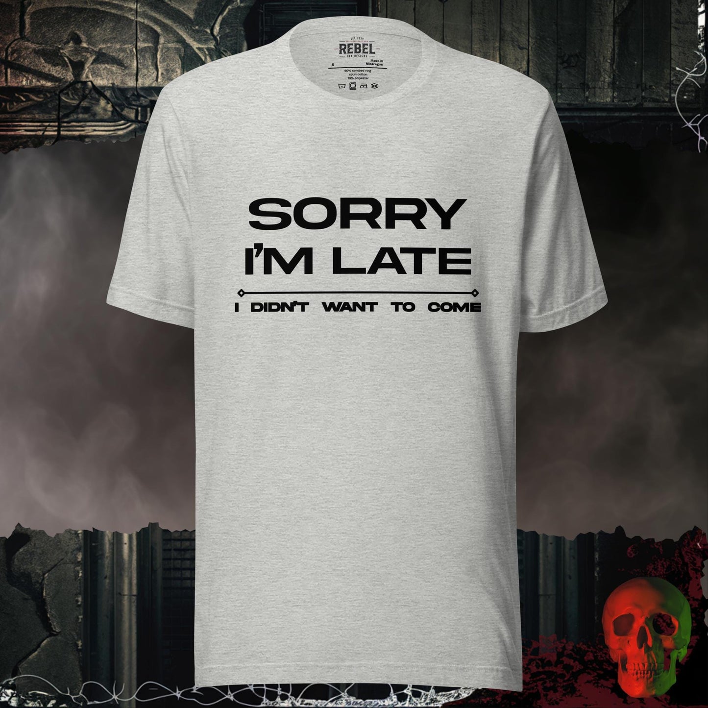 T-Shirt Athletic Heather / S Sorry I am Late Tee