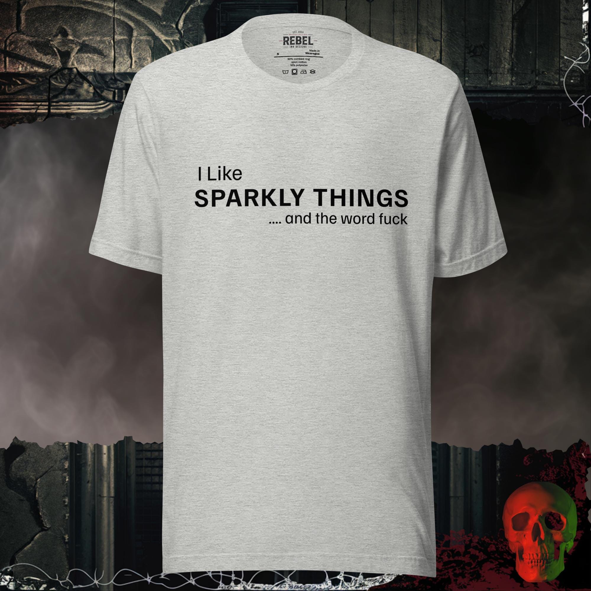 T-Shirt Athletic Heather / S SPARKLY THINGS Graphic Tee | Rebel Ink Designs