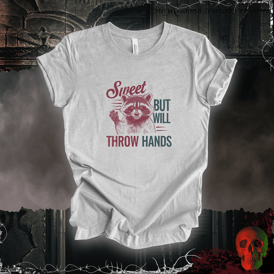 T-Shirt Athletic Heather / S Sweet but Throwing Hands Tee