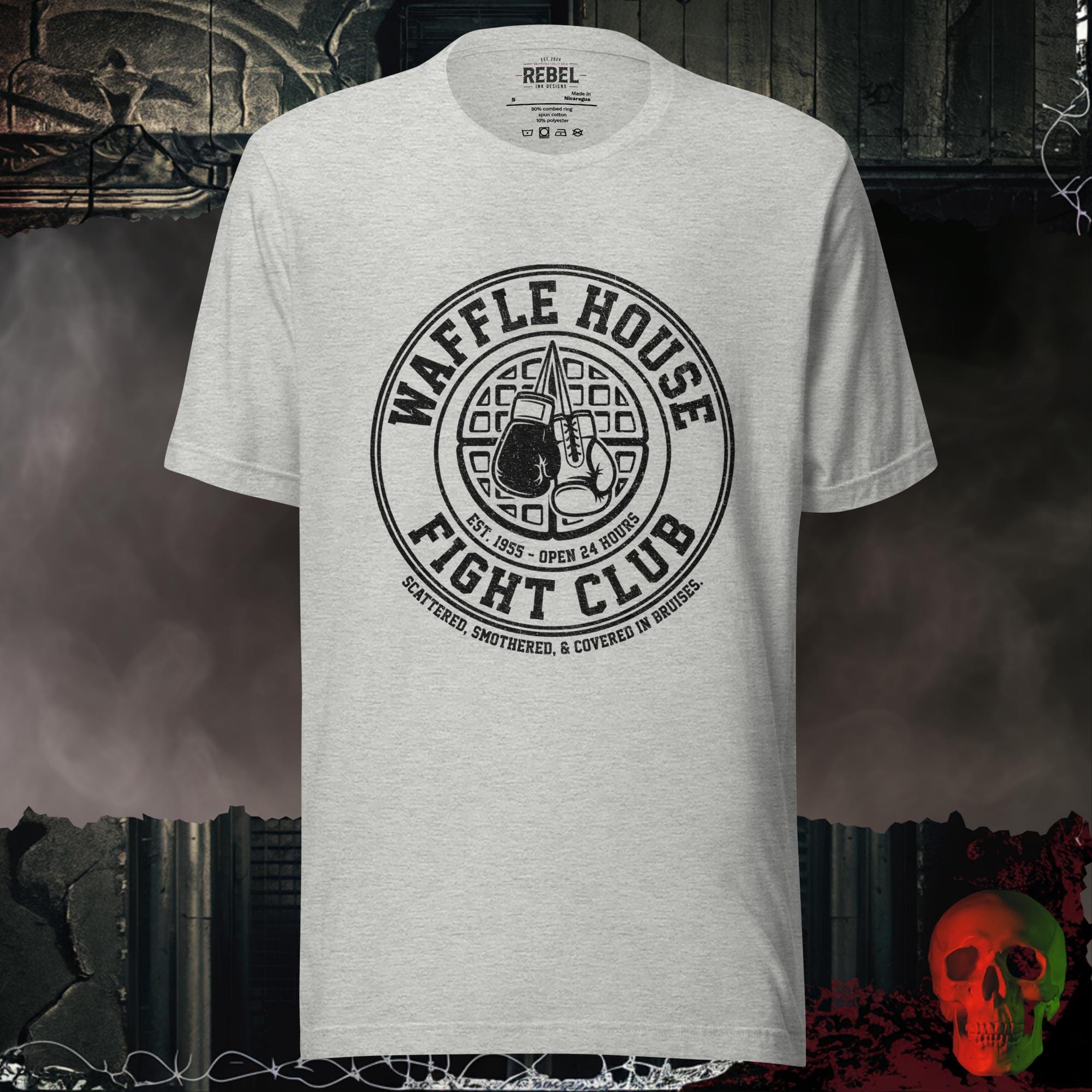 T-Shirt Athletic Heather / S Waffle House Fight Club Tee