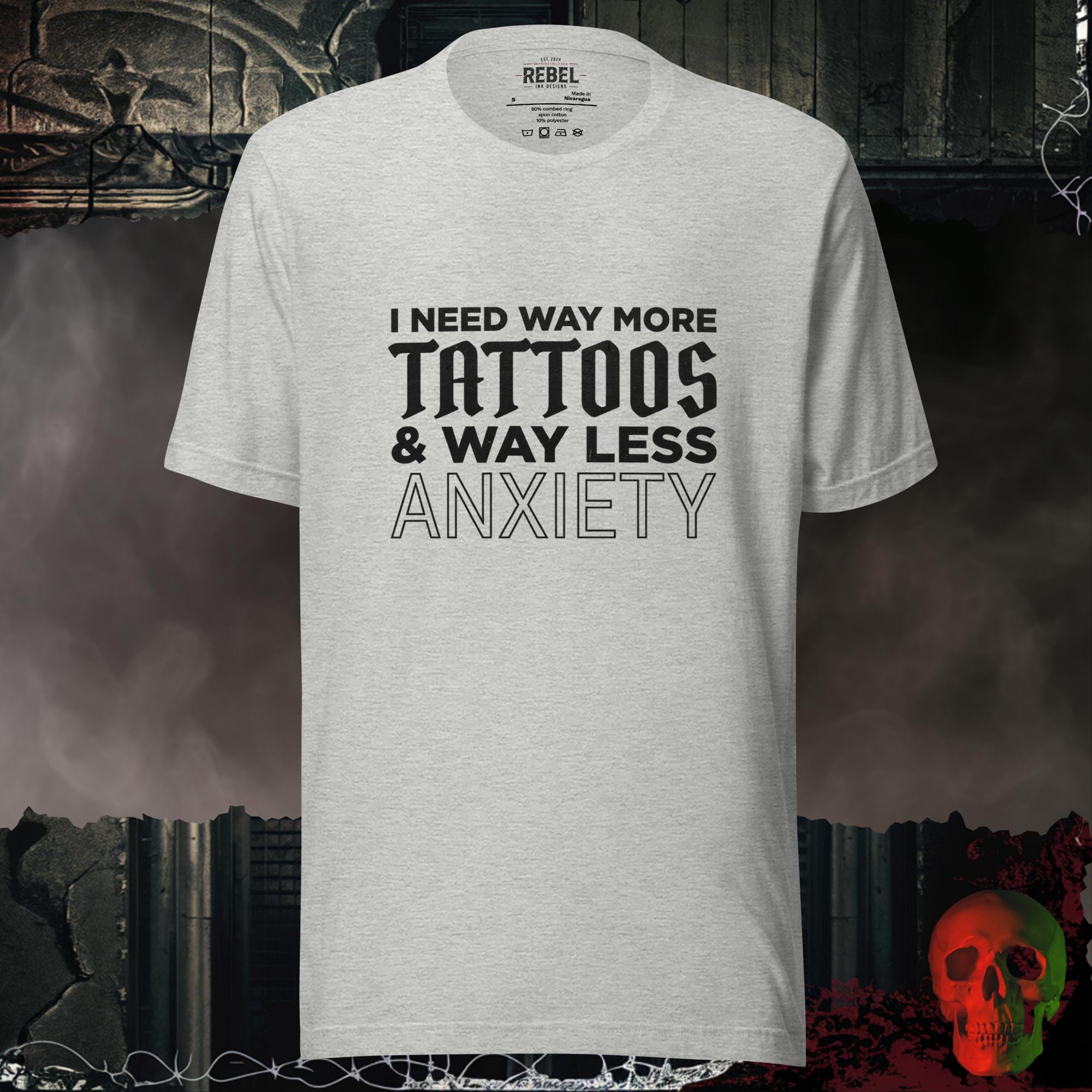 T-Shirt Athletic Heather / S Way More Tattoos Tee