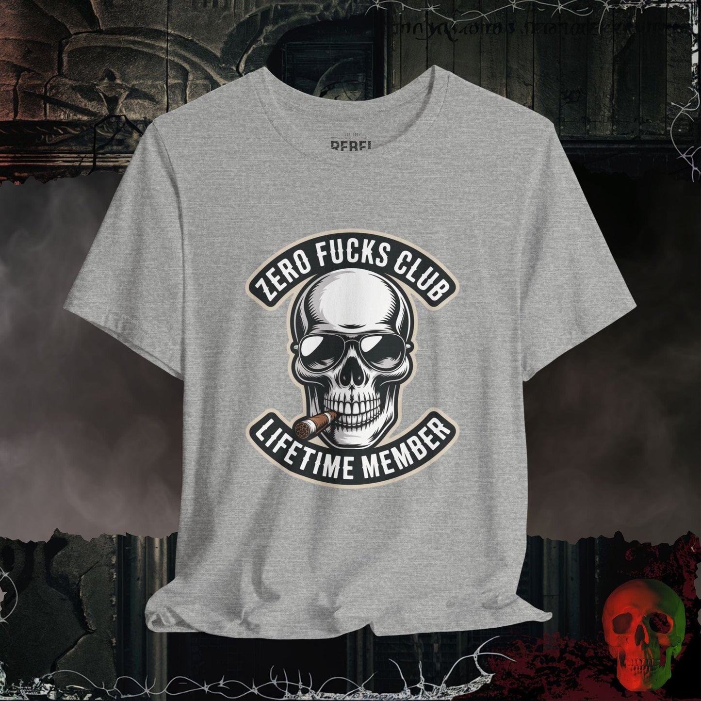 T-Shirt Athletic Heather / S Zero F*cks Club T-Shirt