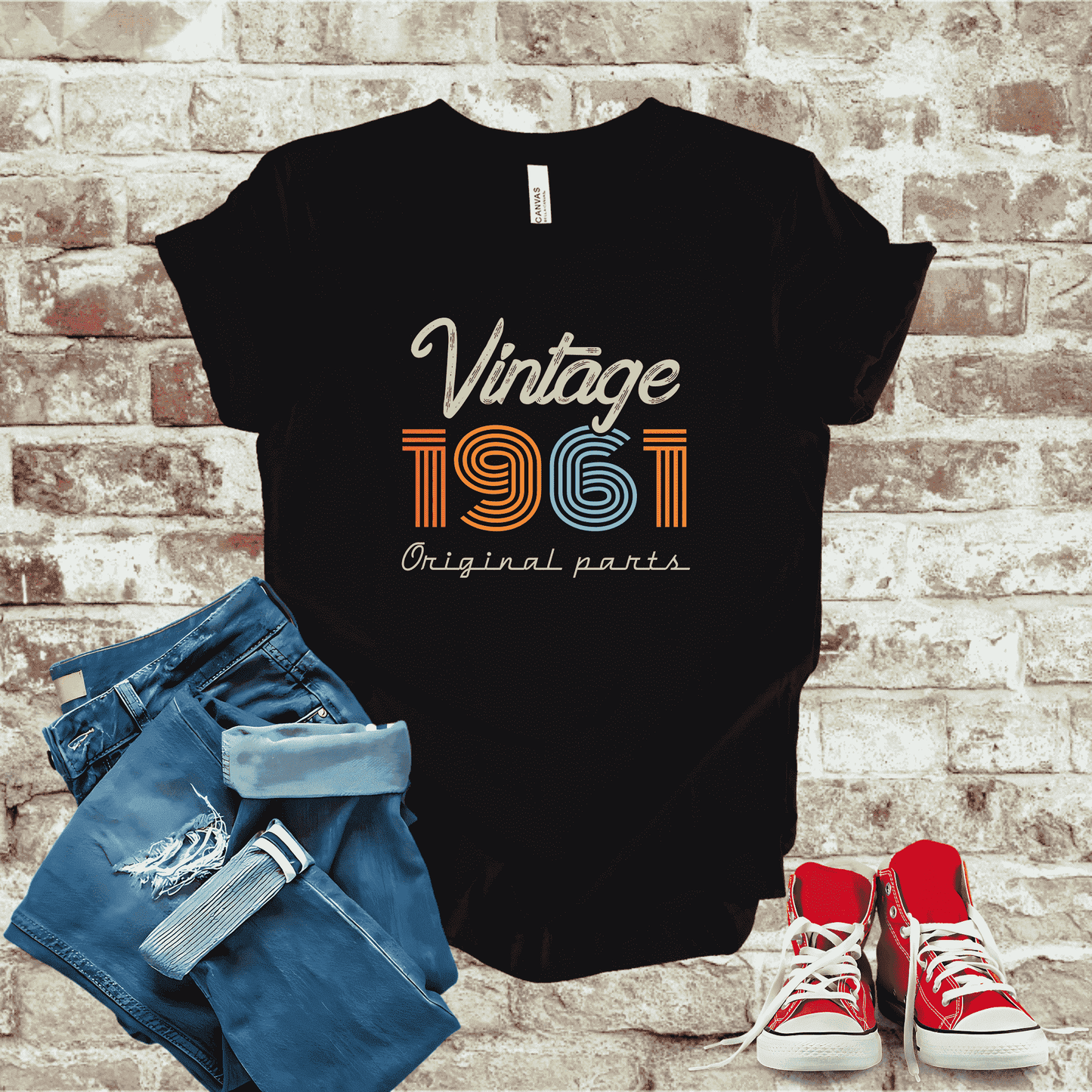 T-Shirt Black Heather / S 1961 - Vintage Legends: The Classic Years Collection T-Shirt