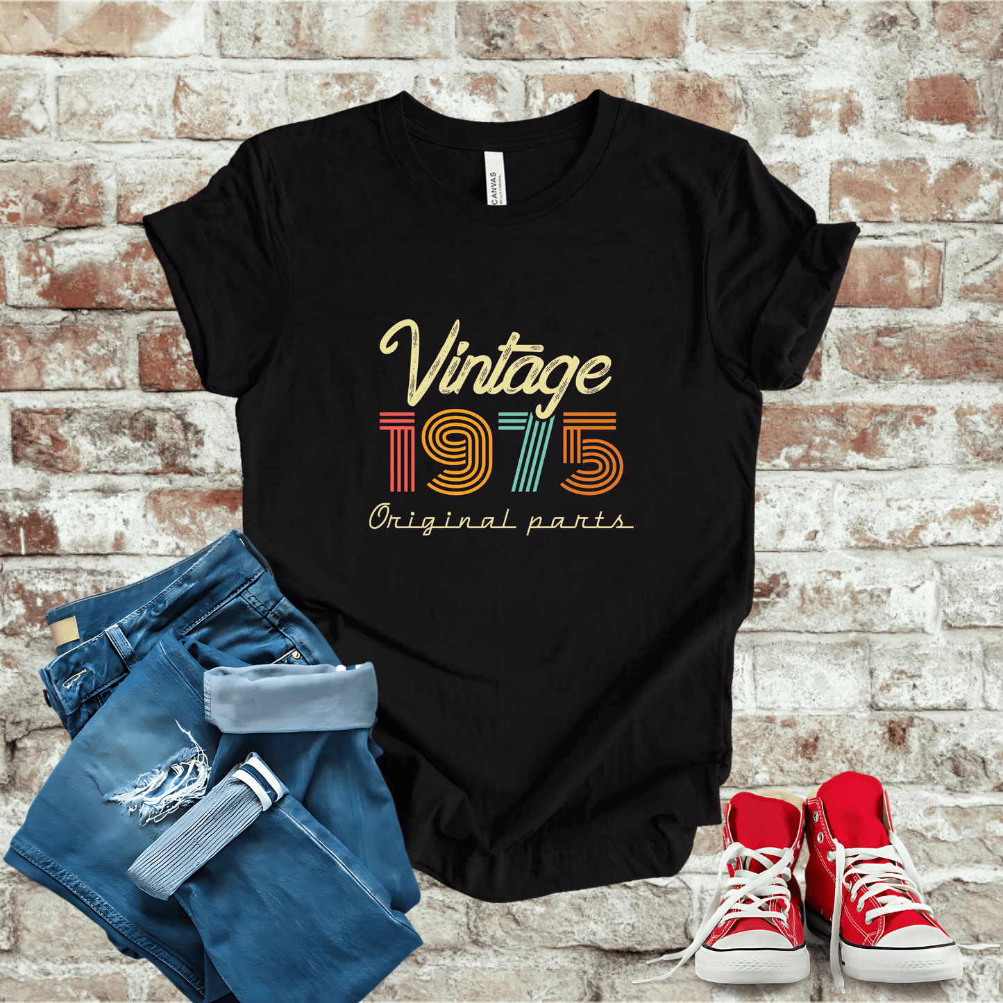 T-Shirt Black Heather / S 1975 - Vintage Legends: The Classic Years Collection T-Shirt
