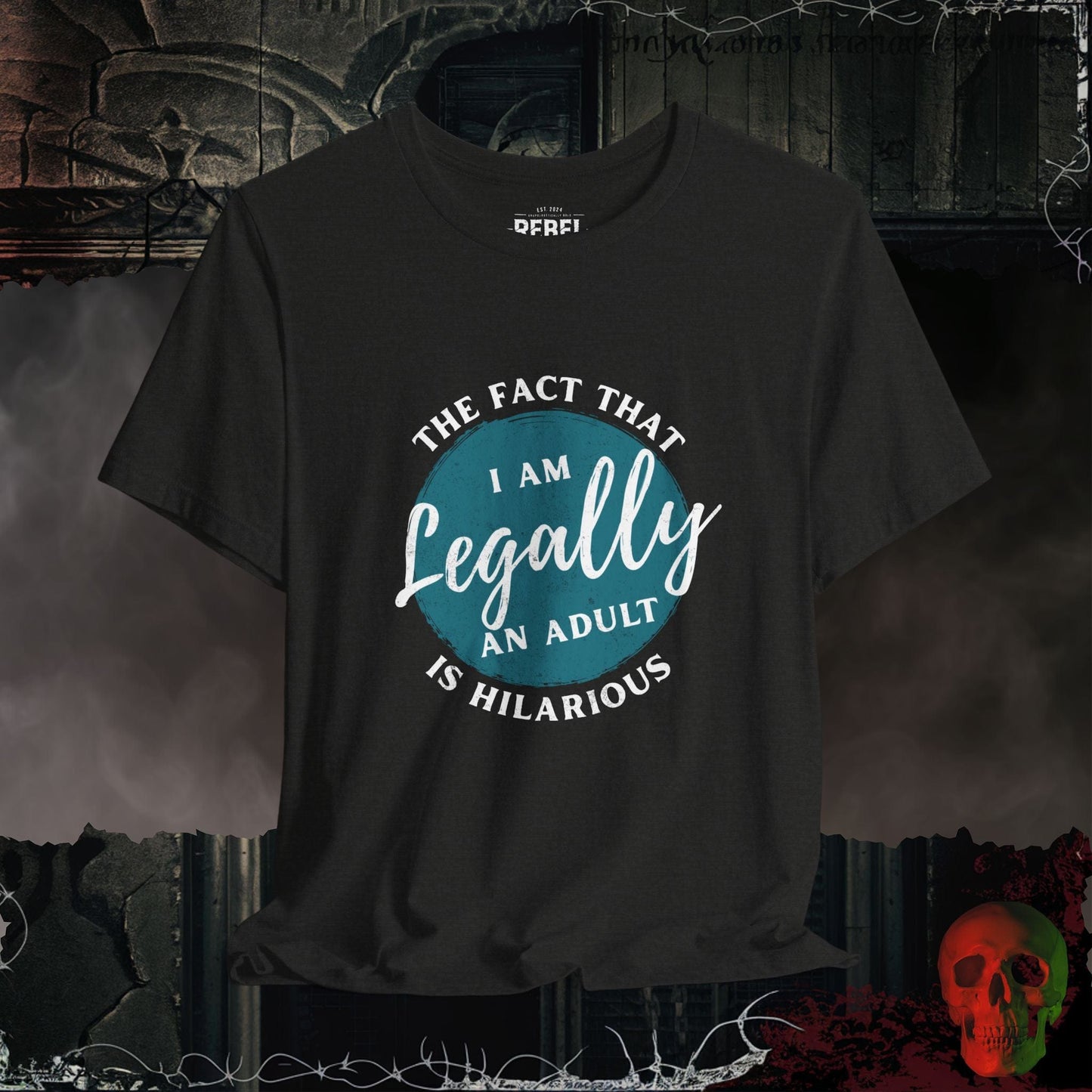 T-Shirt Black Heather / S Am I Really Legal Tee