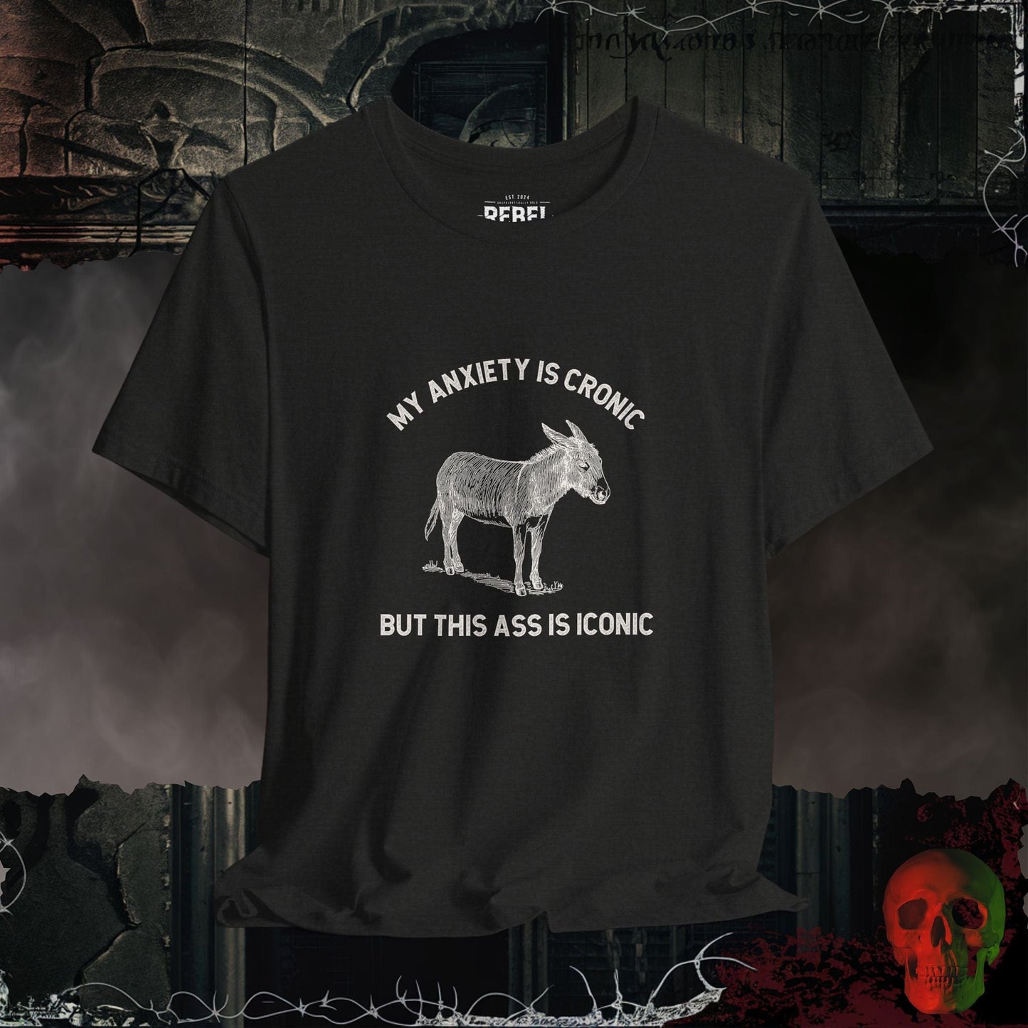 T-Shirt Black Heather / S Anxiety is Chronic T-Shirt