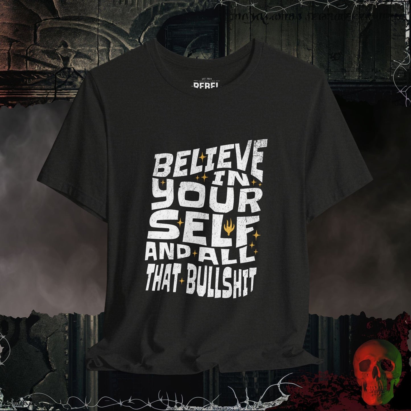 T-Shirt Black Heather / S Believe In Yourself Tee