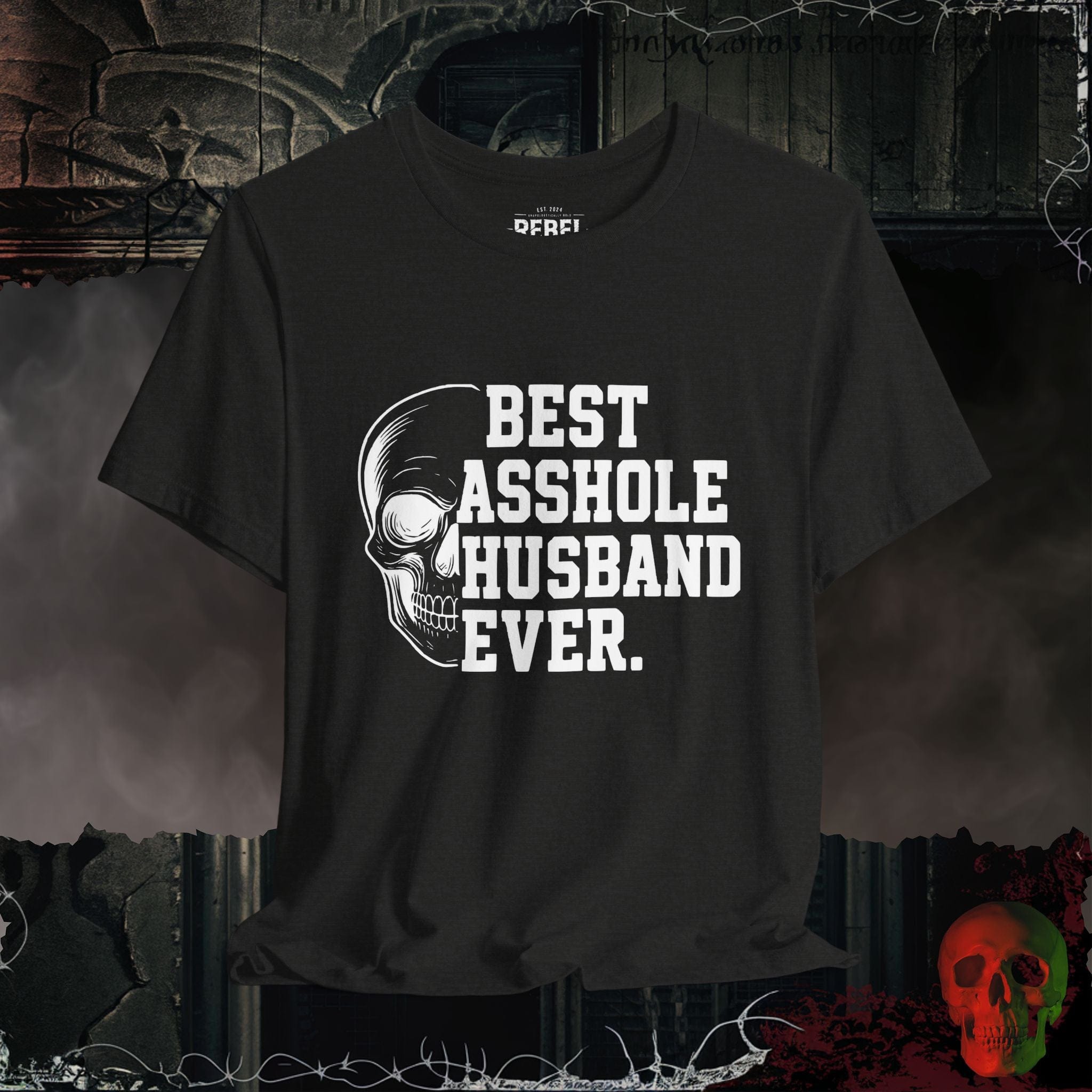 T-Shirt Black Heather / S Best A-hole Husband Ever Tee