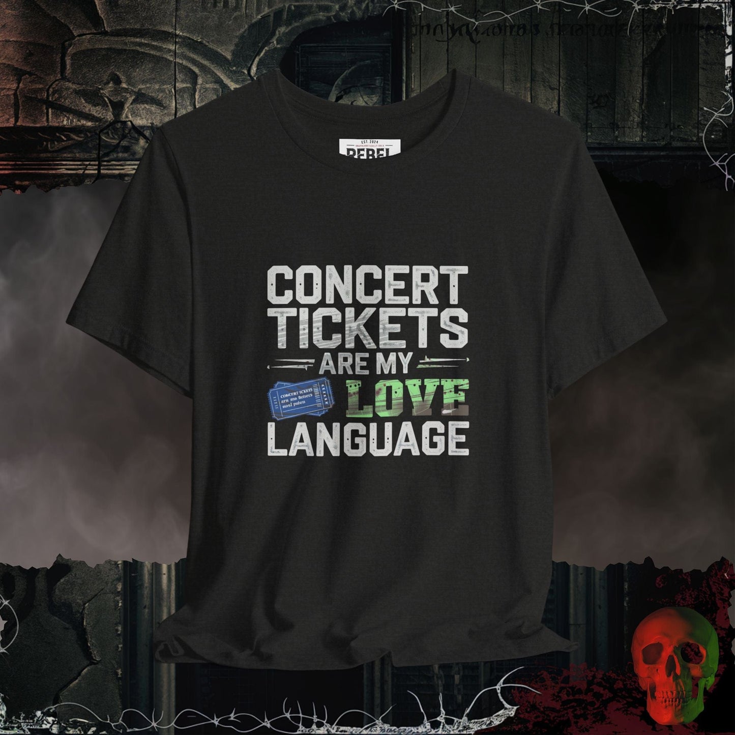 T-Shirt Black Heather / S Concert Tickets