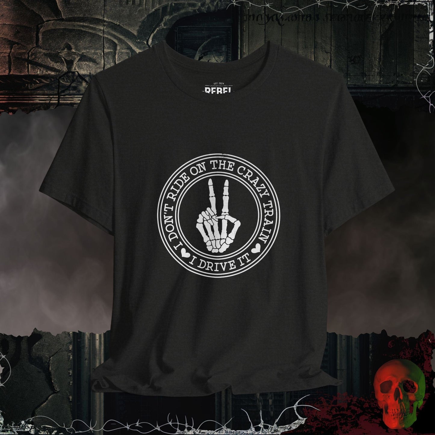 T-Shirt Black Heather / S Crazy Train T-Shirt