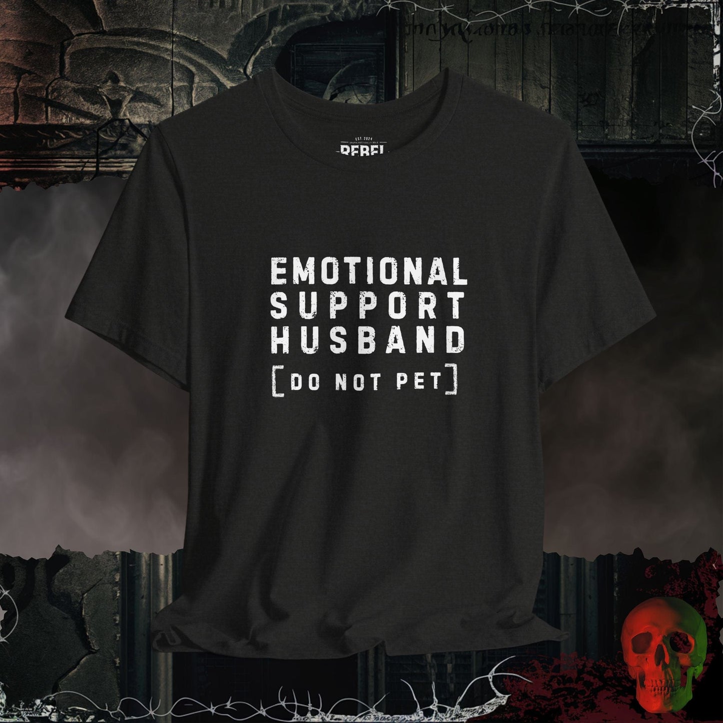 T-Shirt Black Heather / S Emotional Support Husband Tee