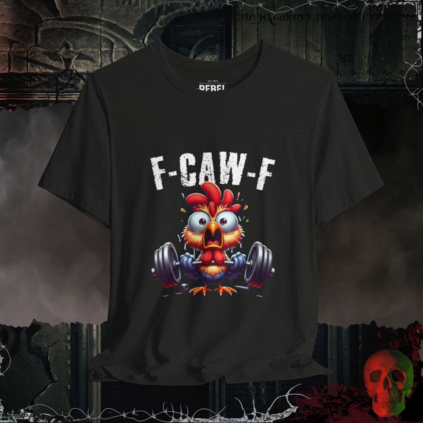 T-Shirt Black Heather / S F-Caw-F Tee