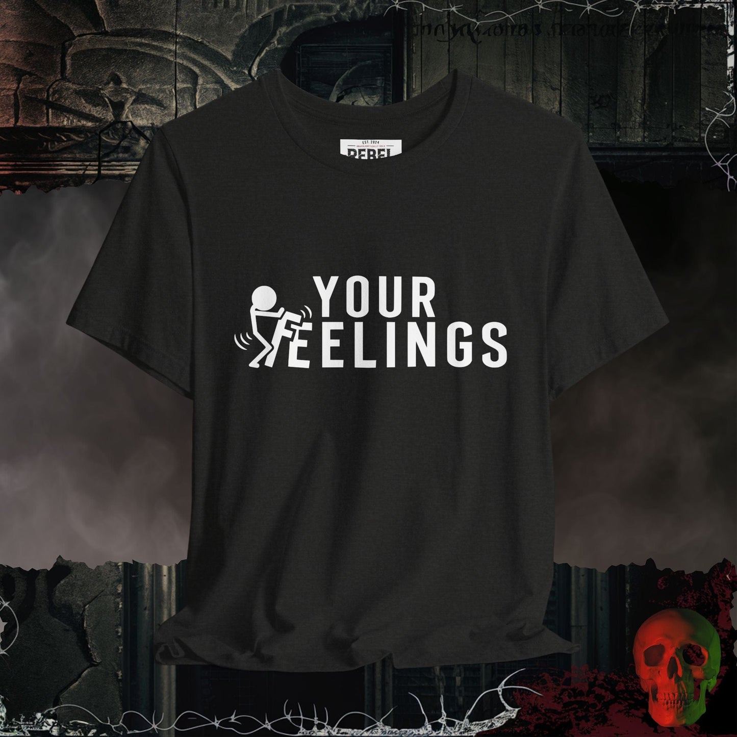 T-Shirt Black Heather / S F*ck Your Feelings