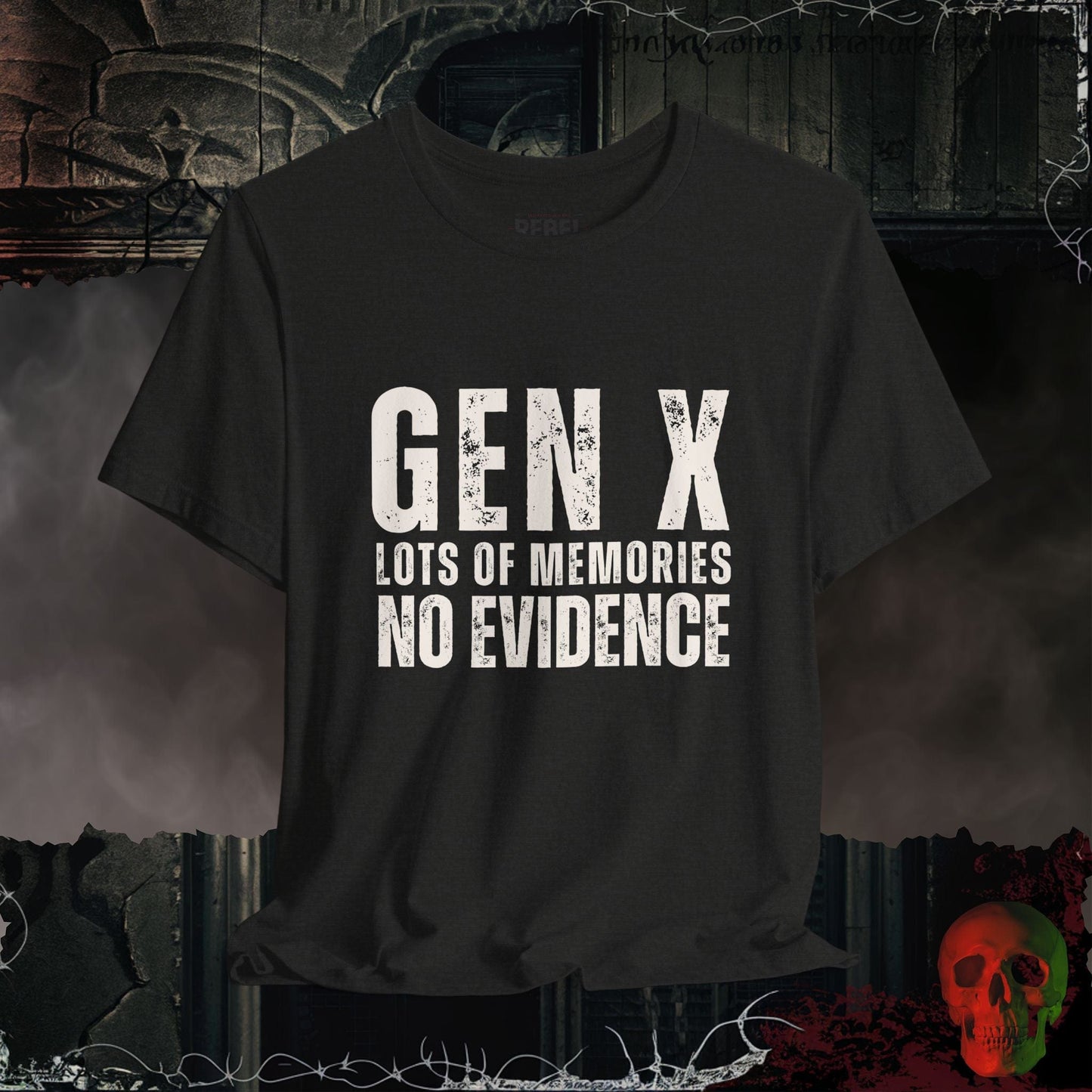 T-Shirt Black Heather / S Gen X: No Evidence T-Shirt