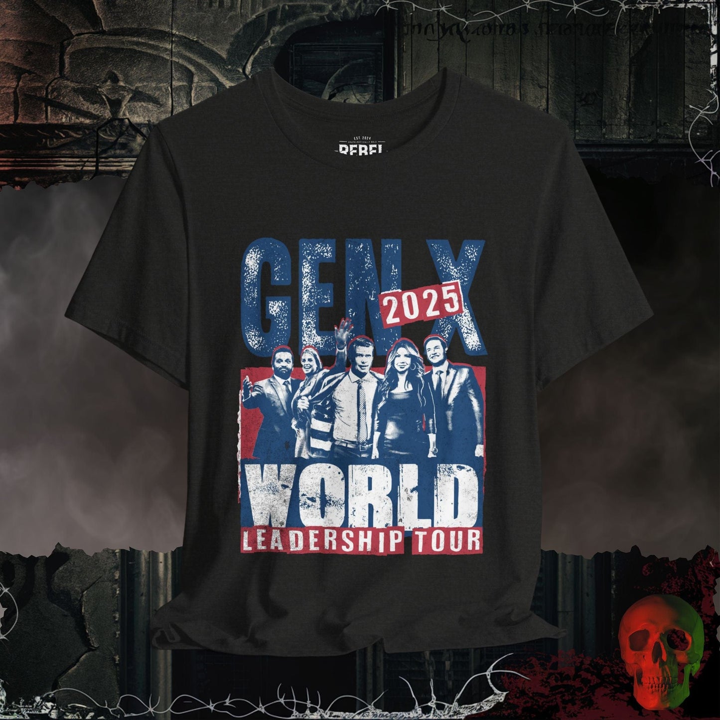 T-Shirt Black Heather / S Gen X World Leadership Tour 2025 Tee