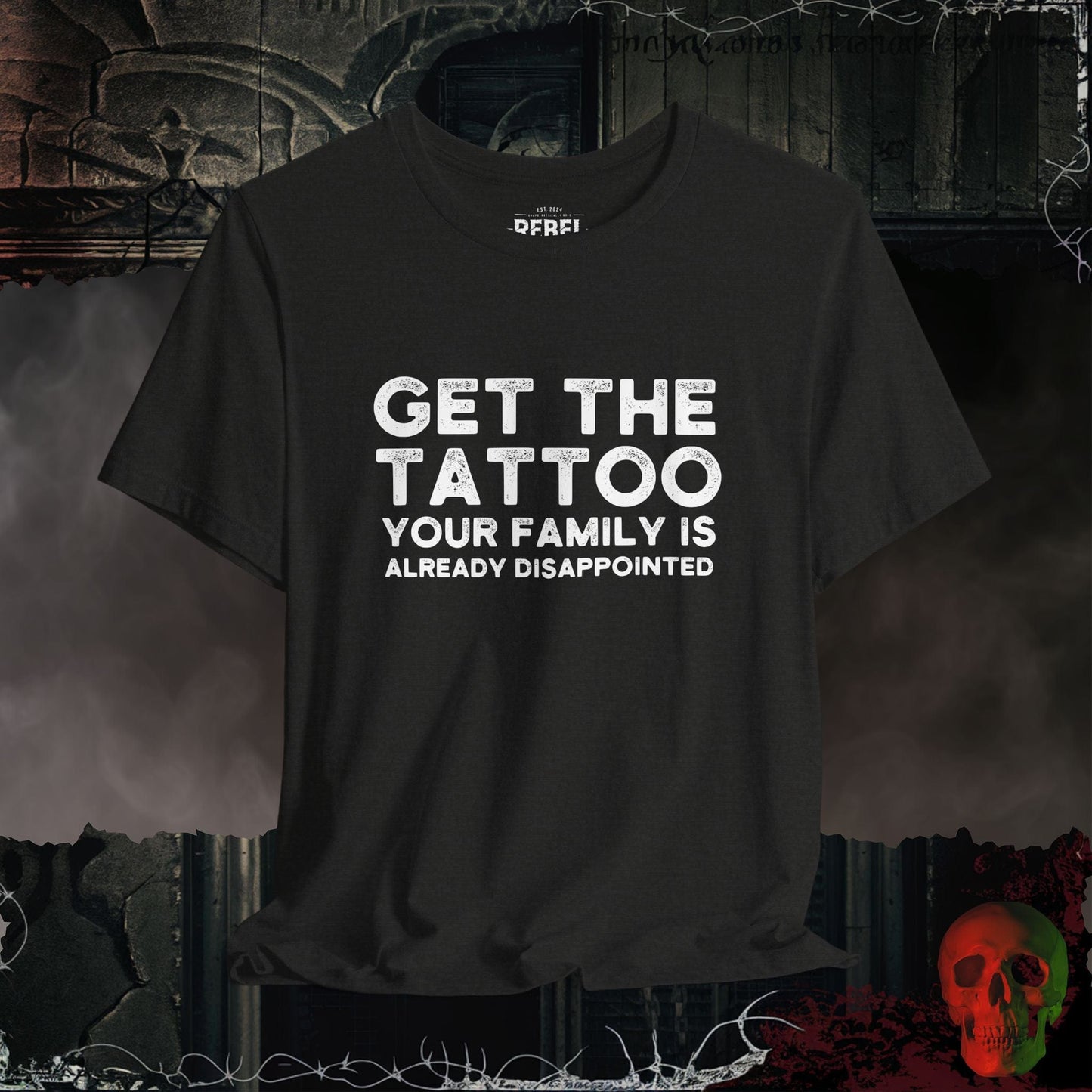 T-Shirt Black Heather / S Get the Tattoo
