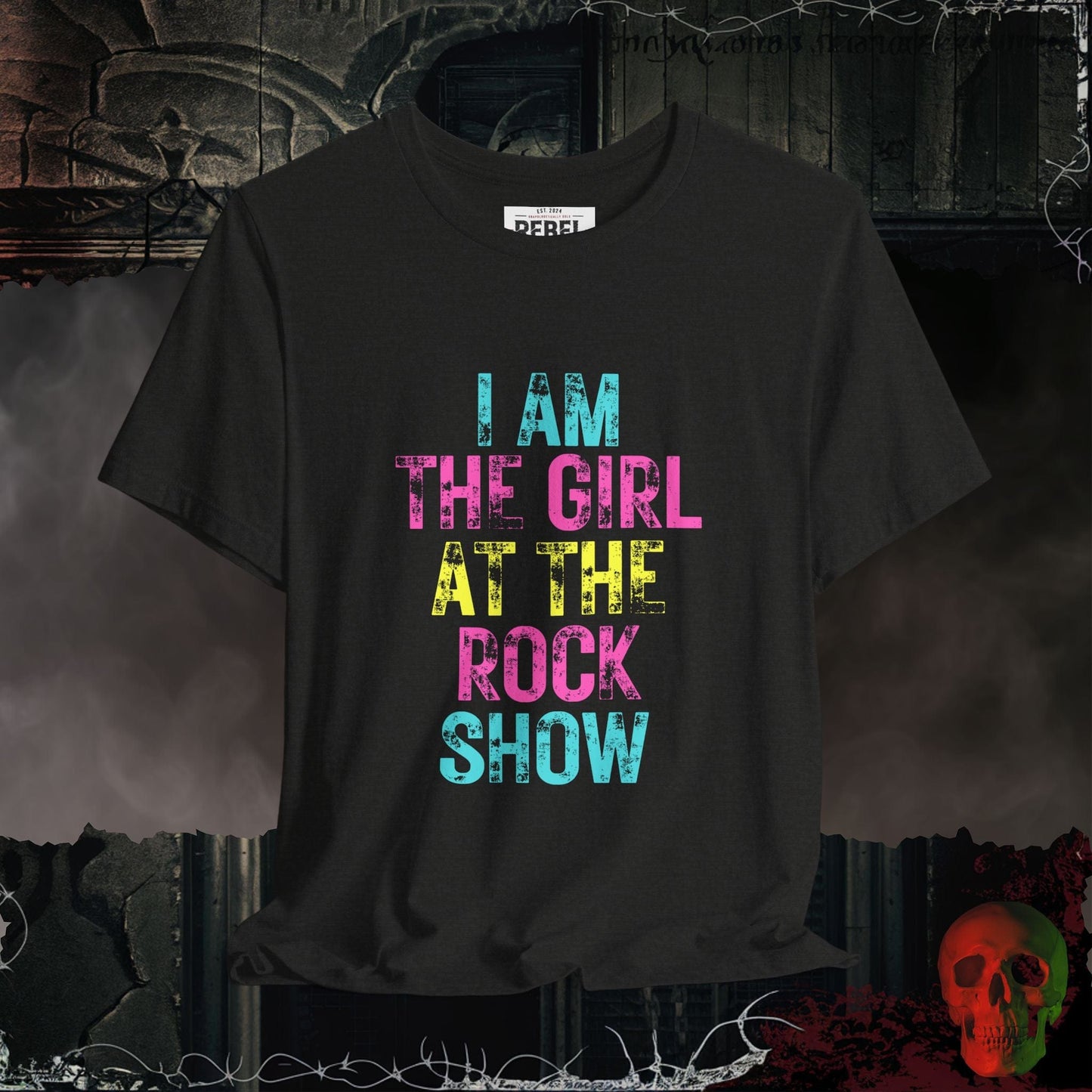 T-Shirt Black Heather / S Girl at the Rock Show