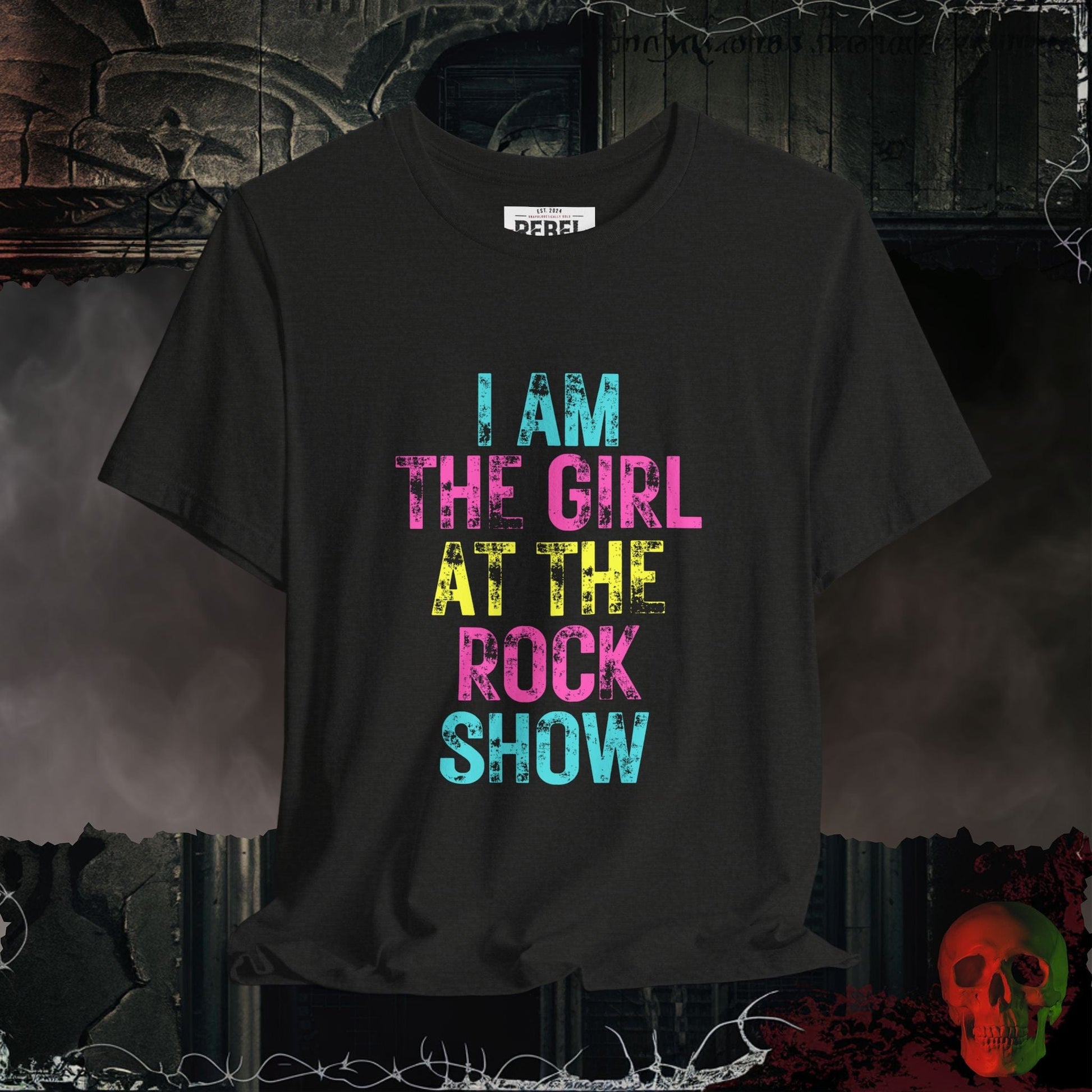 T-Shirt Black Heather / S Girl at the Rock Show