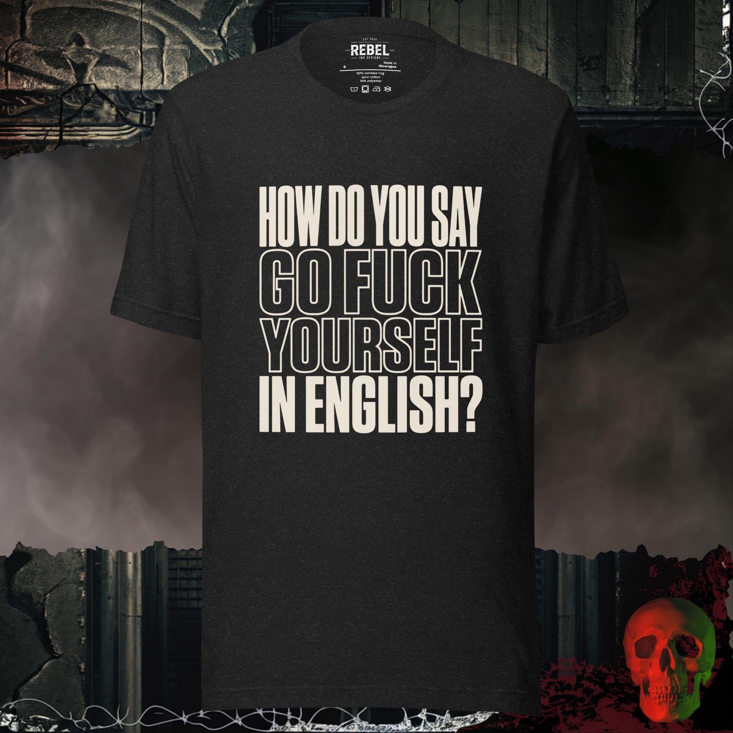T-Shirt Black Heather / S Go F@ck Yourself (in English) Tee