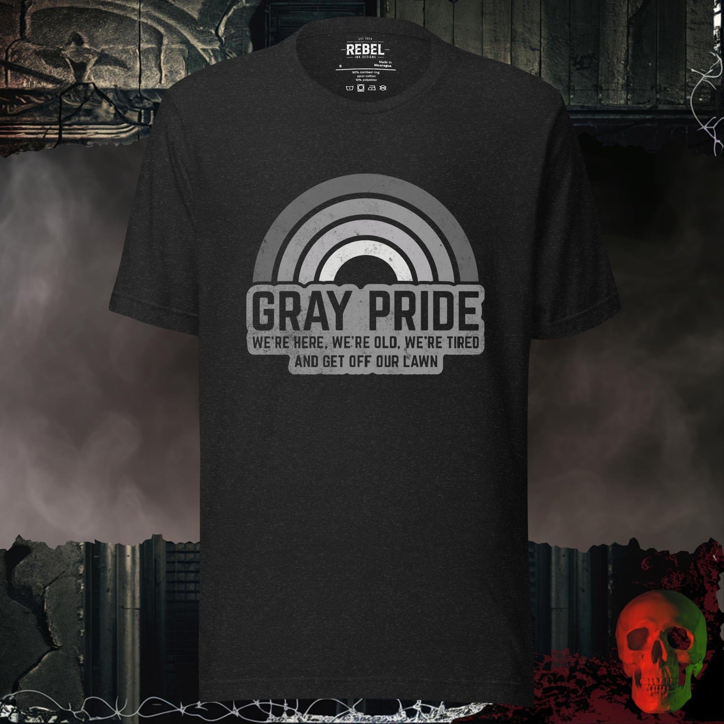 T-Shirt Black Heather / S Gray Pride Tee