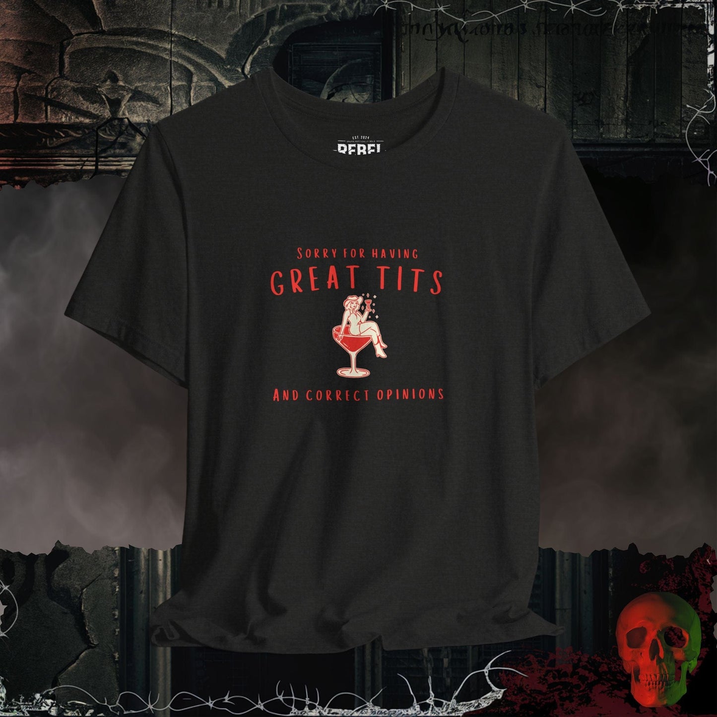 T-Shirt Black Heather / S Great Tits and Correct Opinions T-Shirt