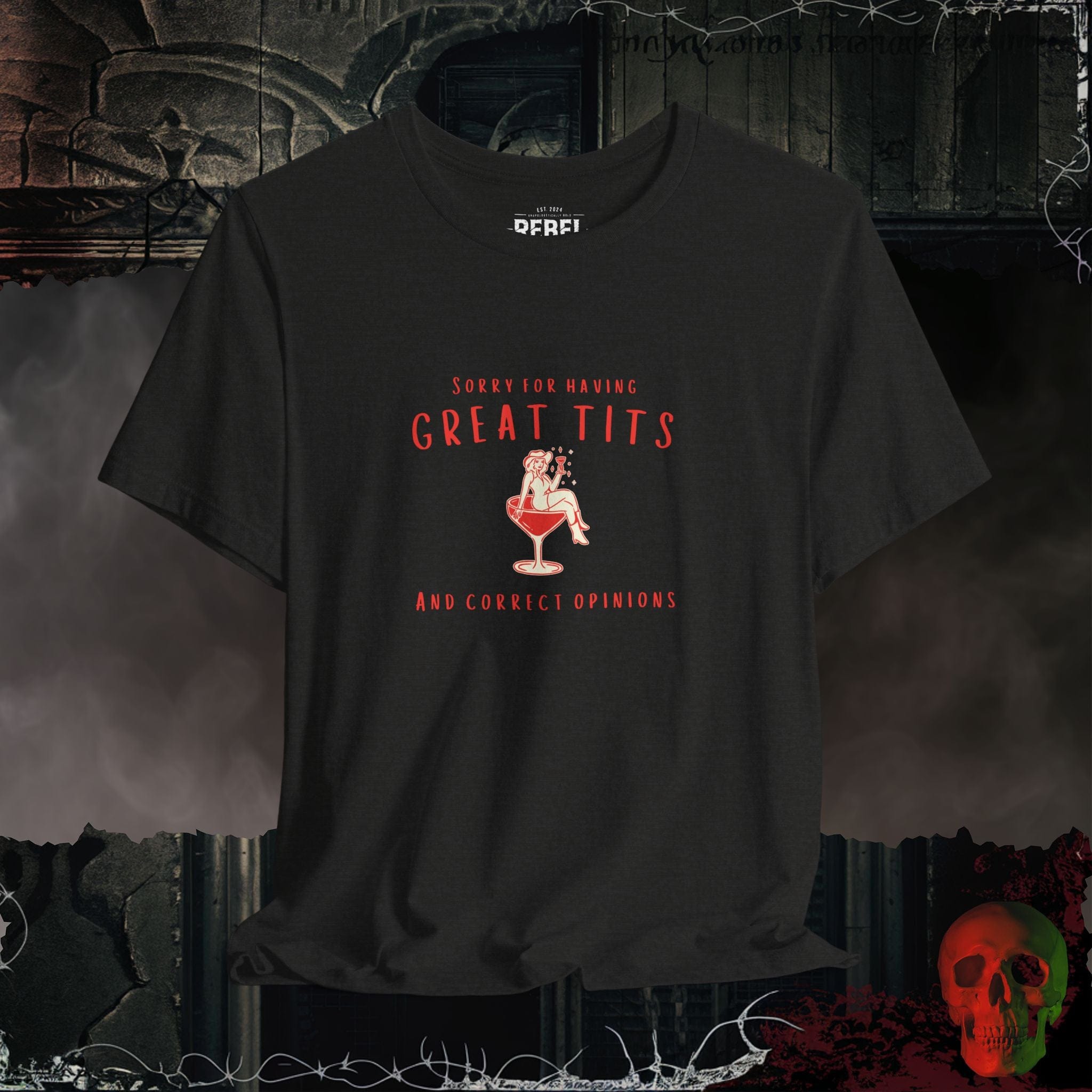 T-Shirt Black Heather / S Great Tits and Correct Opinions T-Shirt