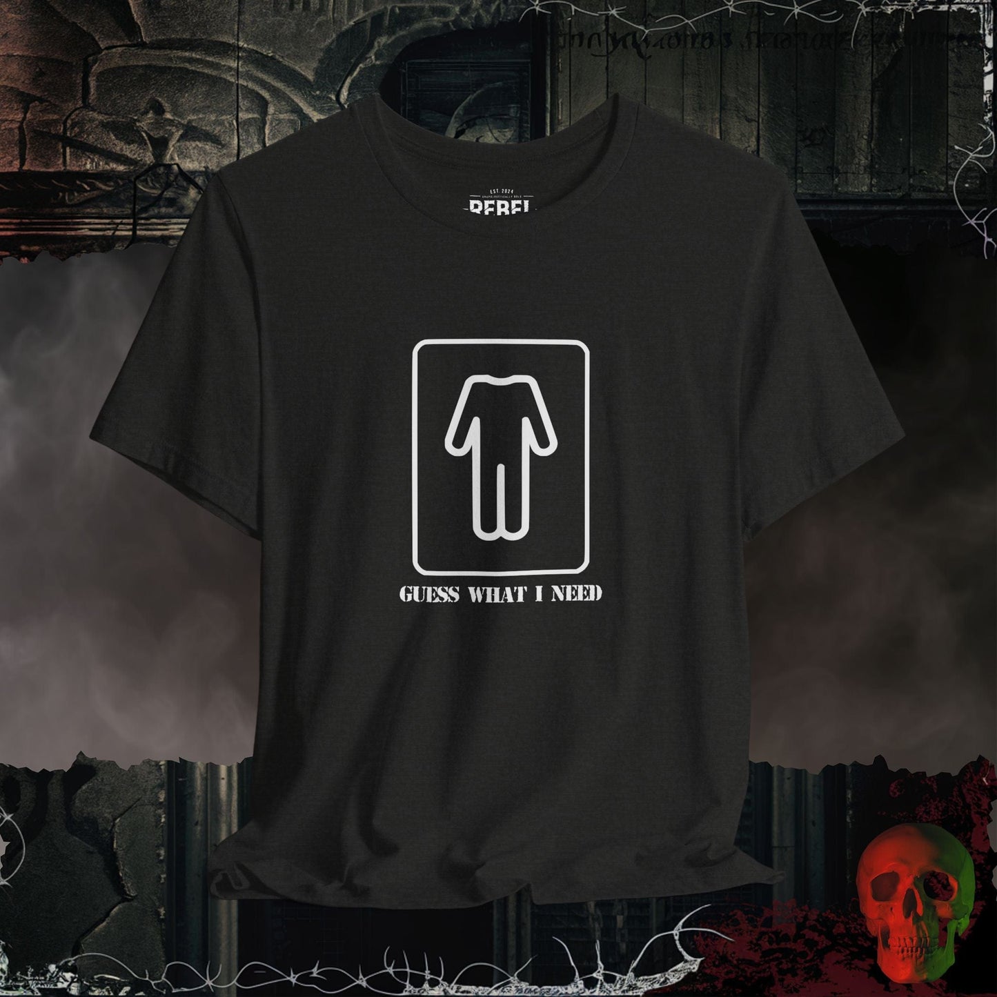 T-Shirt Black Heather / S Guess What I Need Tee (For the Guys)