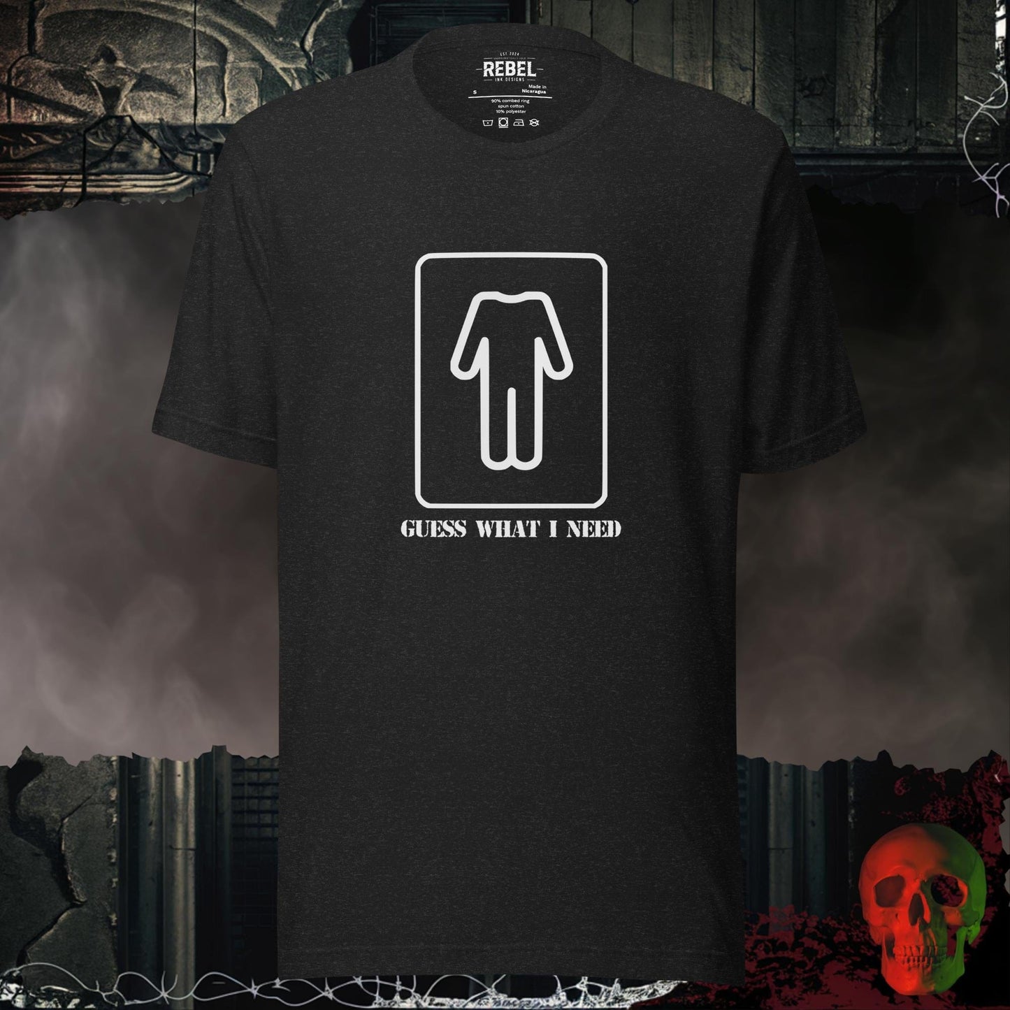 T-Shirt Black Heather / S Guess What I Need Tee (For the Guys)