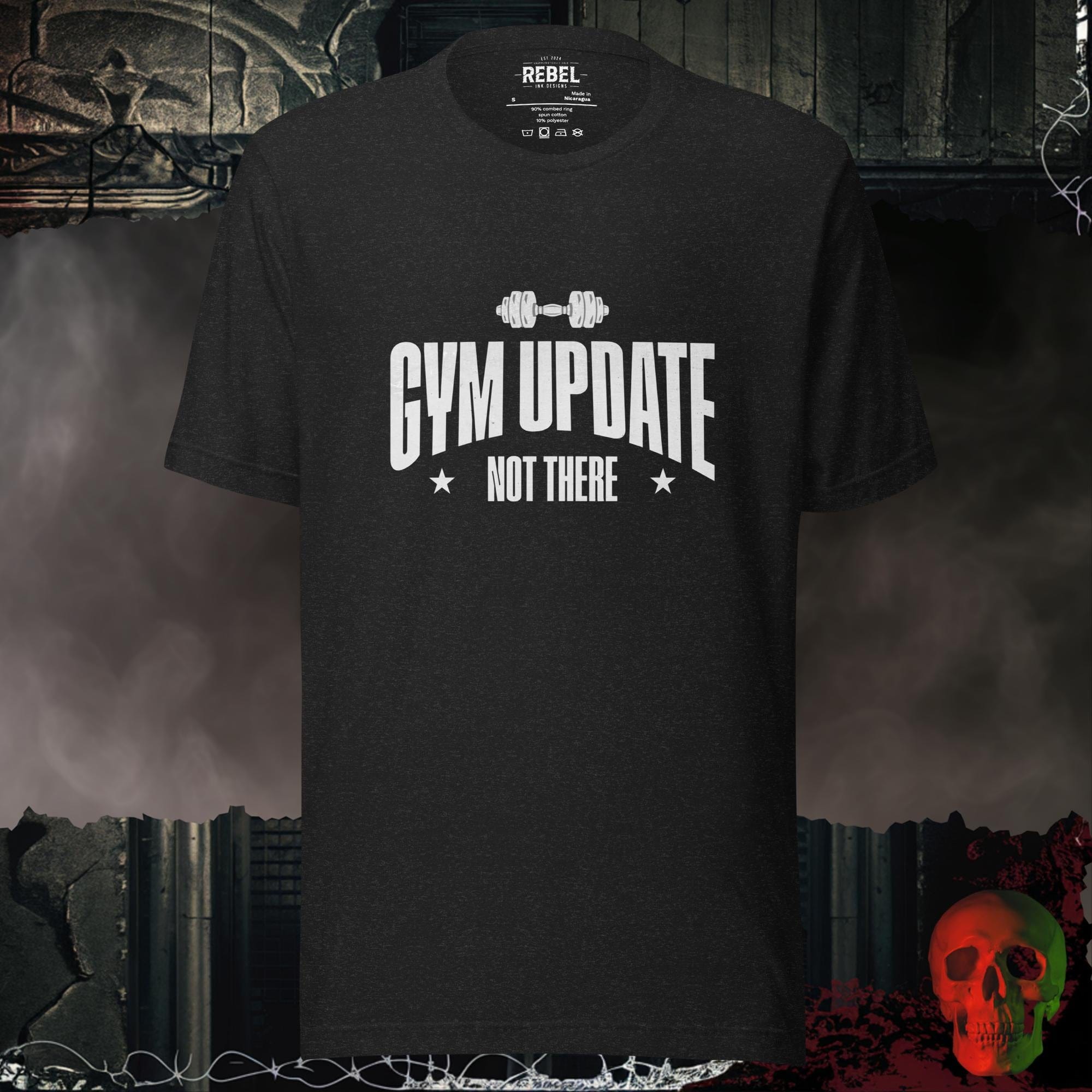 T-Shirt Black Heather / S Gym Update: Not There Tee