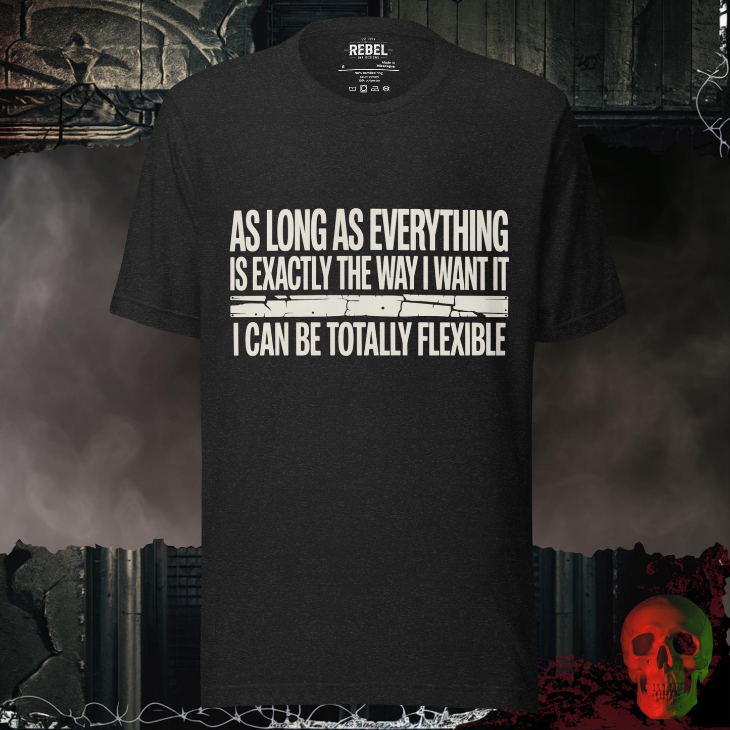 T-Shirt Black Heather / S I Can Be Totally Flexible Tee