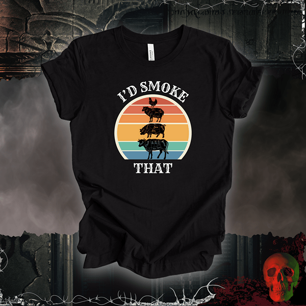 T-Shirt Black Heather / S I'd Smoke That Tee