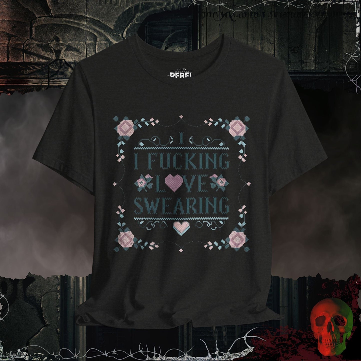 T-Shirt Black Heather / S I F'ing Love Swearing Tee