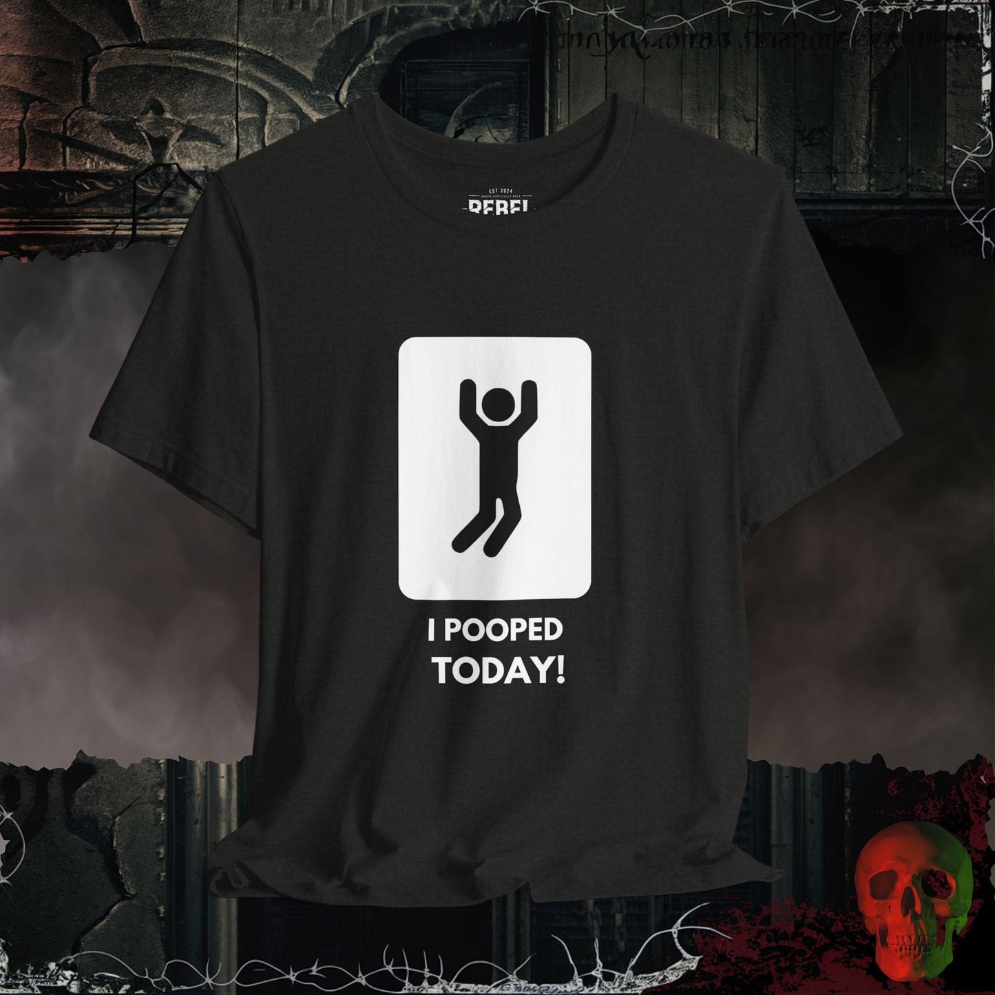 T-Shirt Black Heather / S I Pooped Today Tee