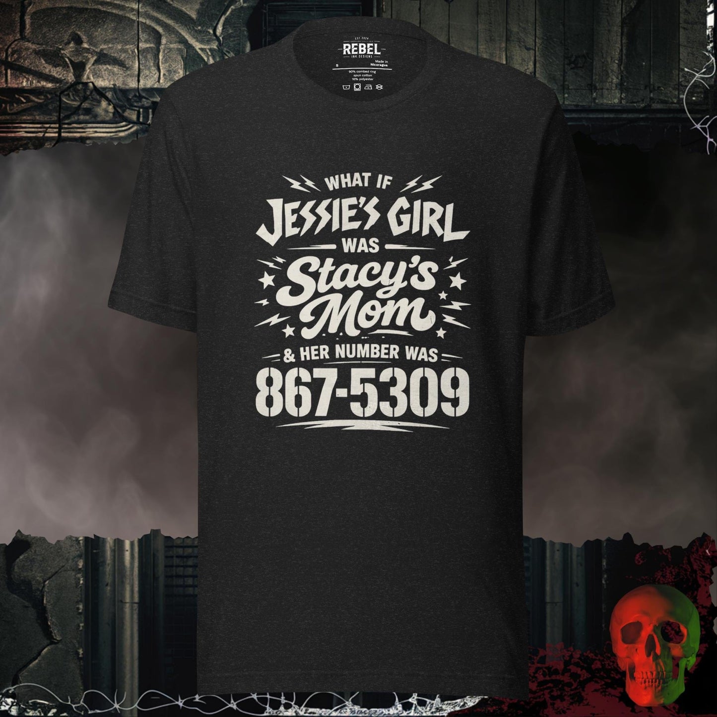 T-Shirt Black Heather / S Jessie’s Girl, Stacy’s Mom Tee