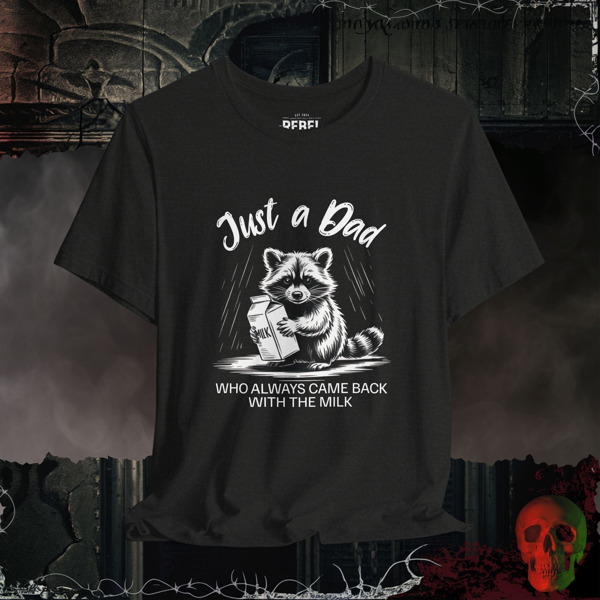 T-Shirt Black Heather / S Just a Dad Milk Run T-Shirt