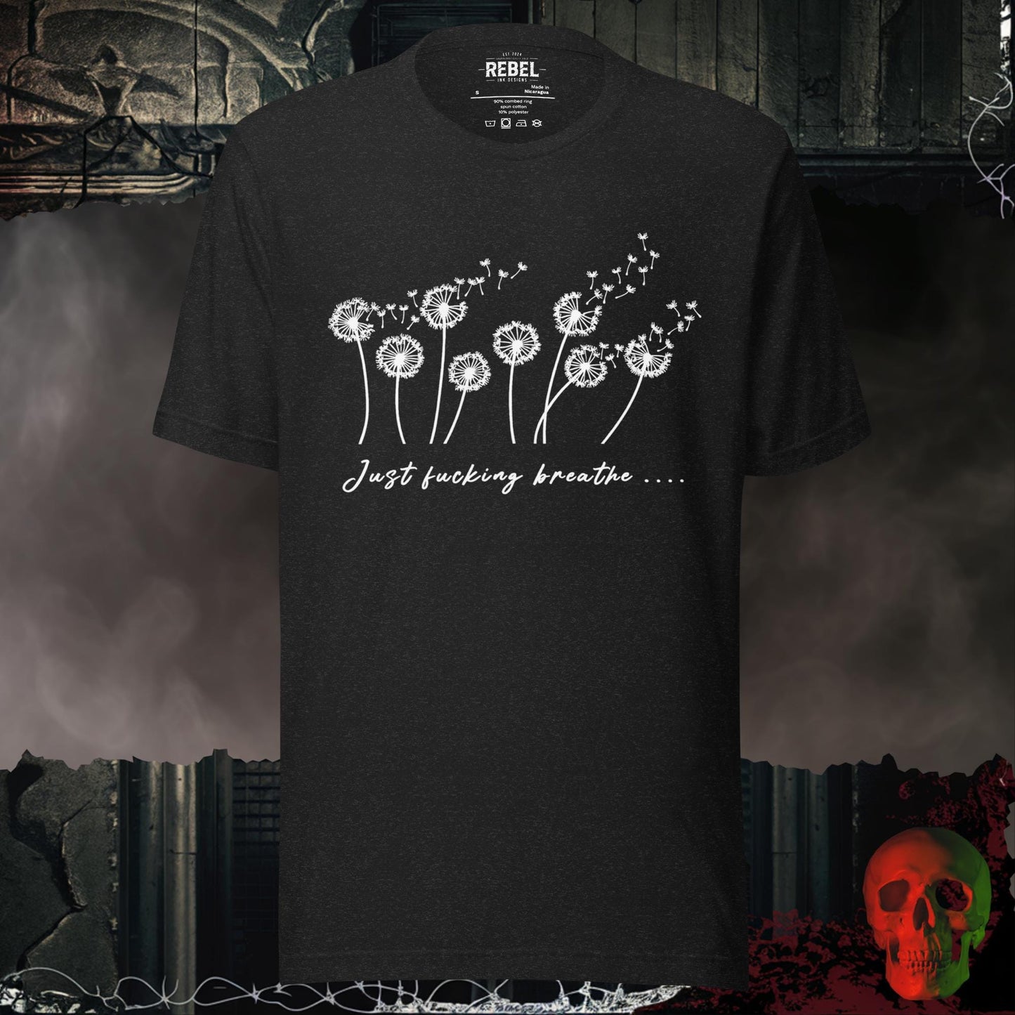 T-Shirt Black Heather / S Just F*cking Breathe Tee