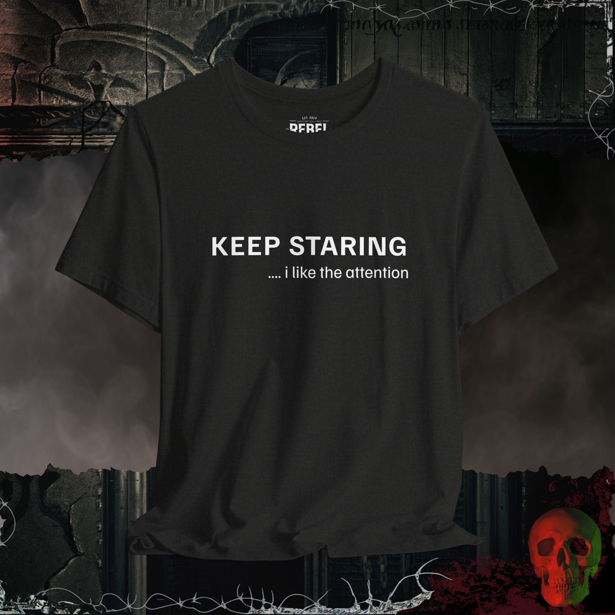 T-Shirt Black Heather / S Keep Staring Tee