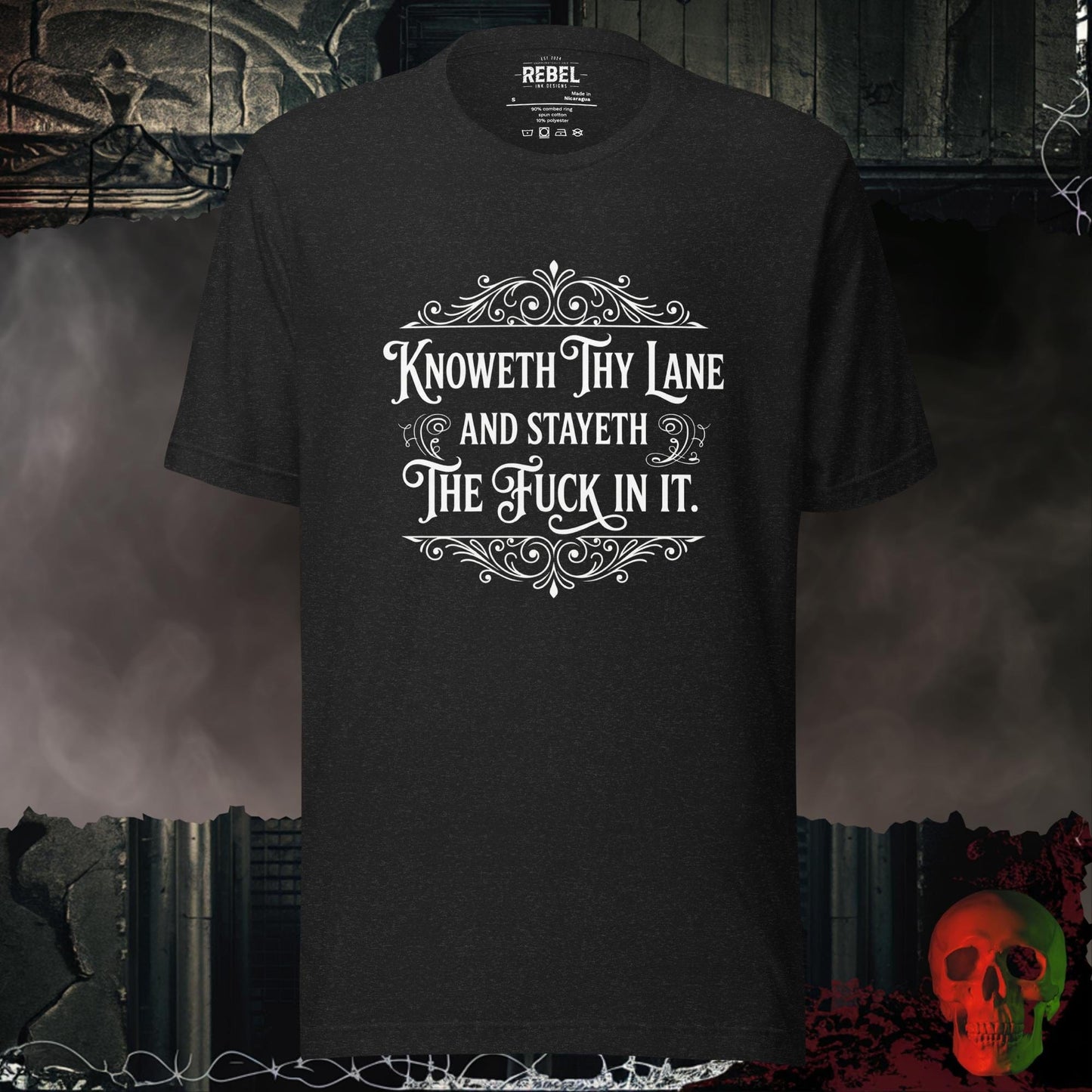 T-Shirt Black Heather / S Knoweth They Lane Tee