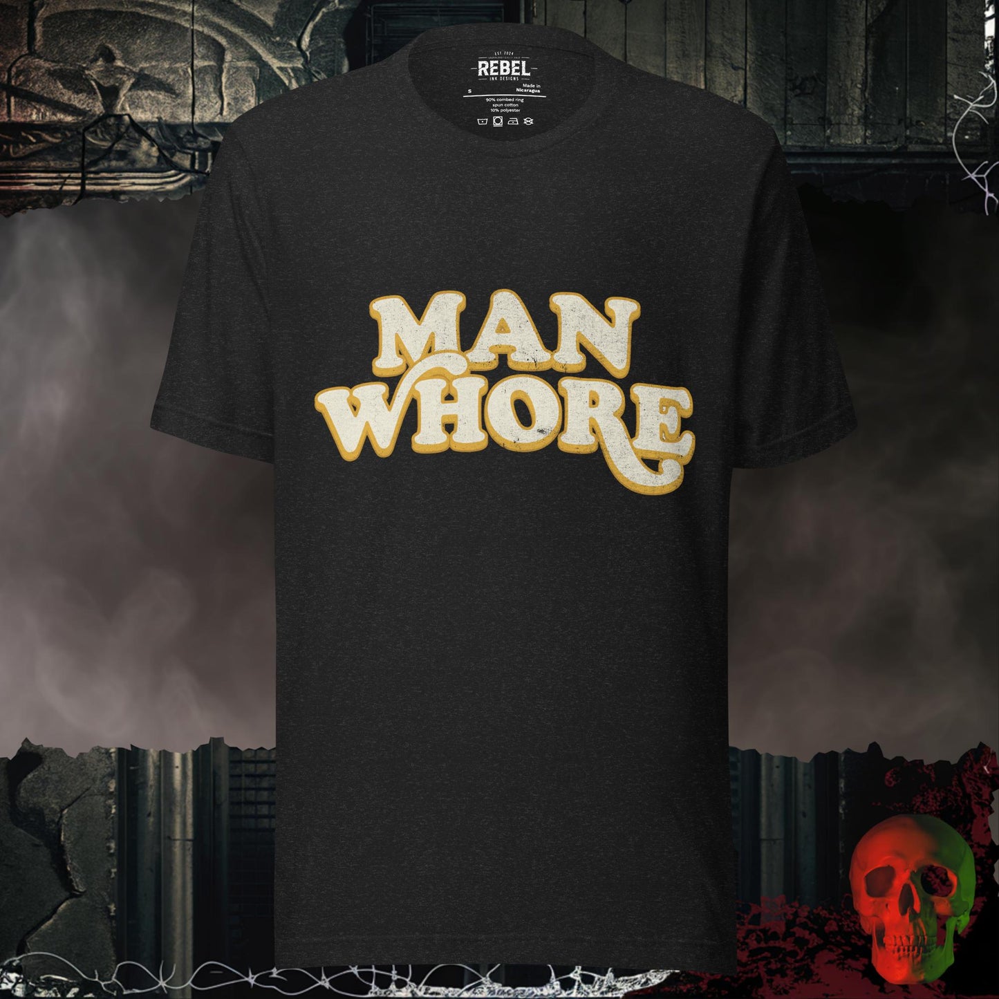 T-Shirt Black Heather / S Man Whore Tee