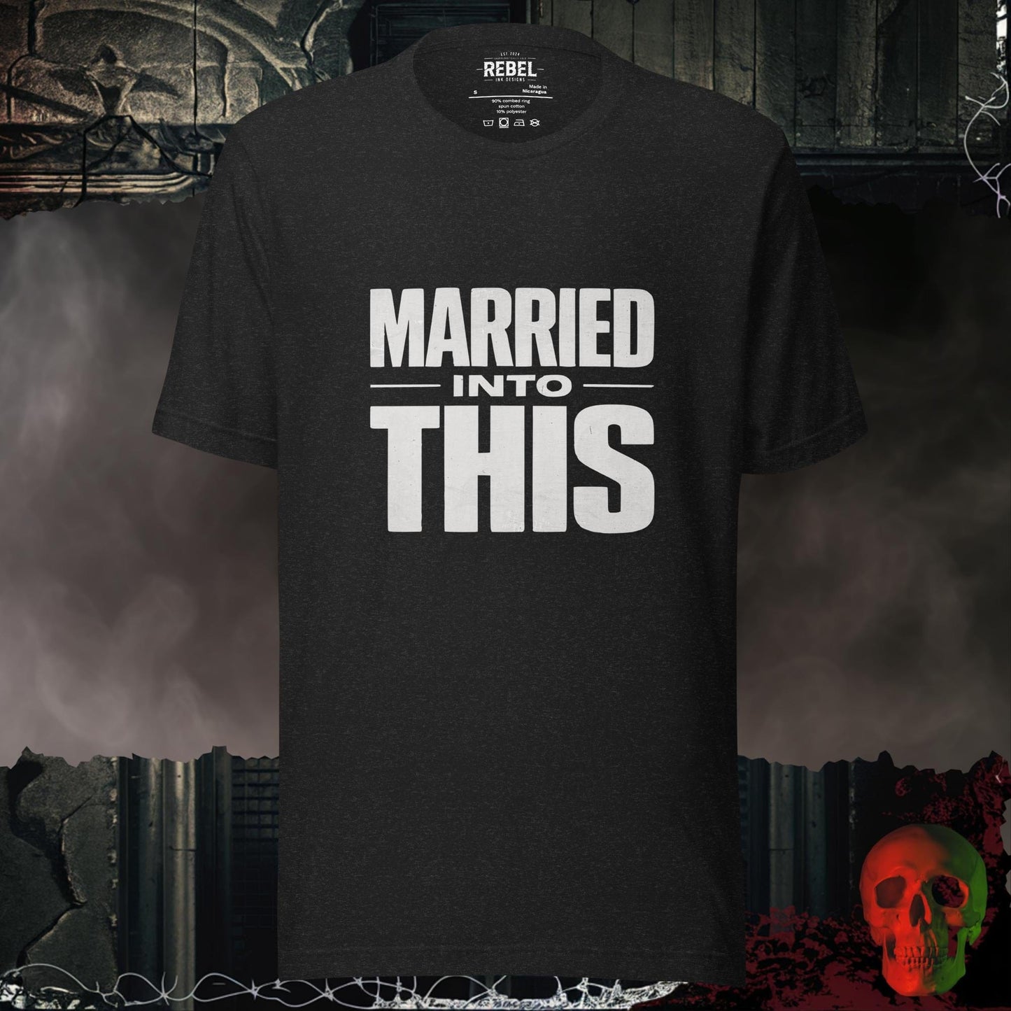 T-Shirt Black Heather / S Married Into This Tee