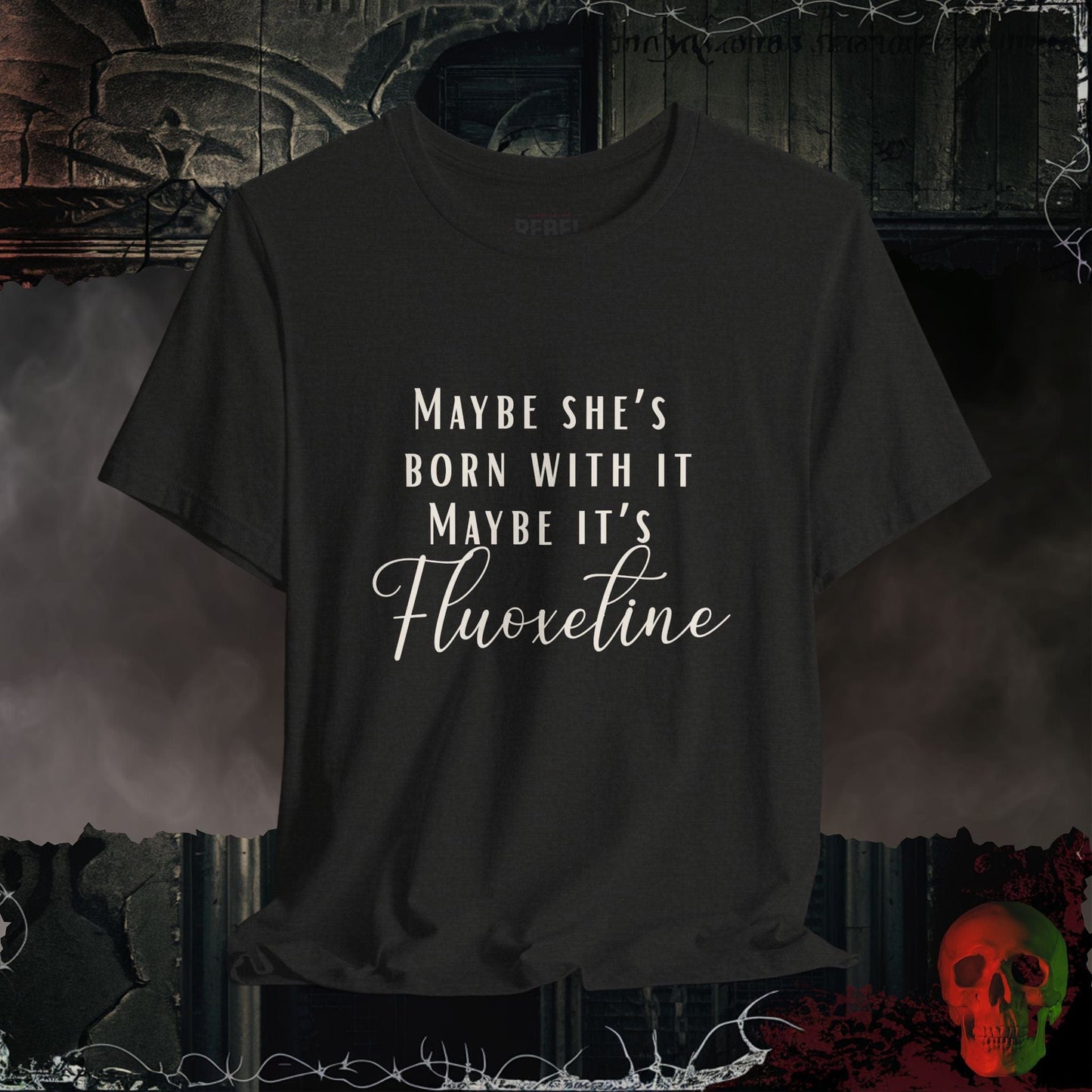 T-Shirt Black Heather / S Maybe She's Born With It Tee