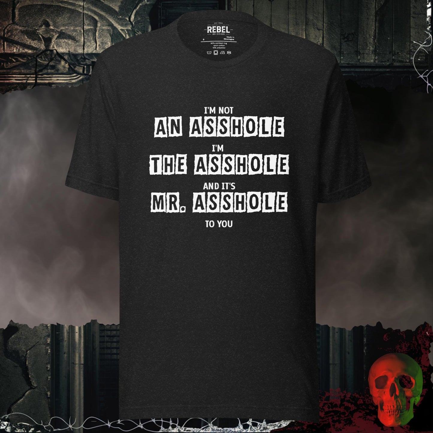 T-Shirt Black Heather / S Mr. Asshole Tee