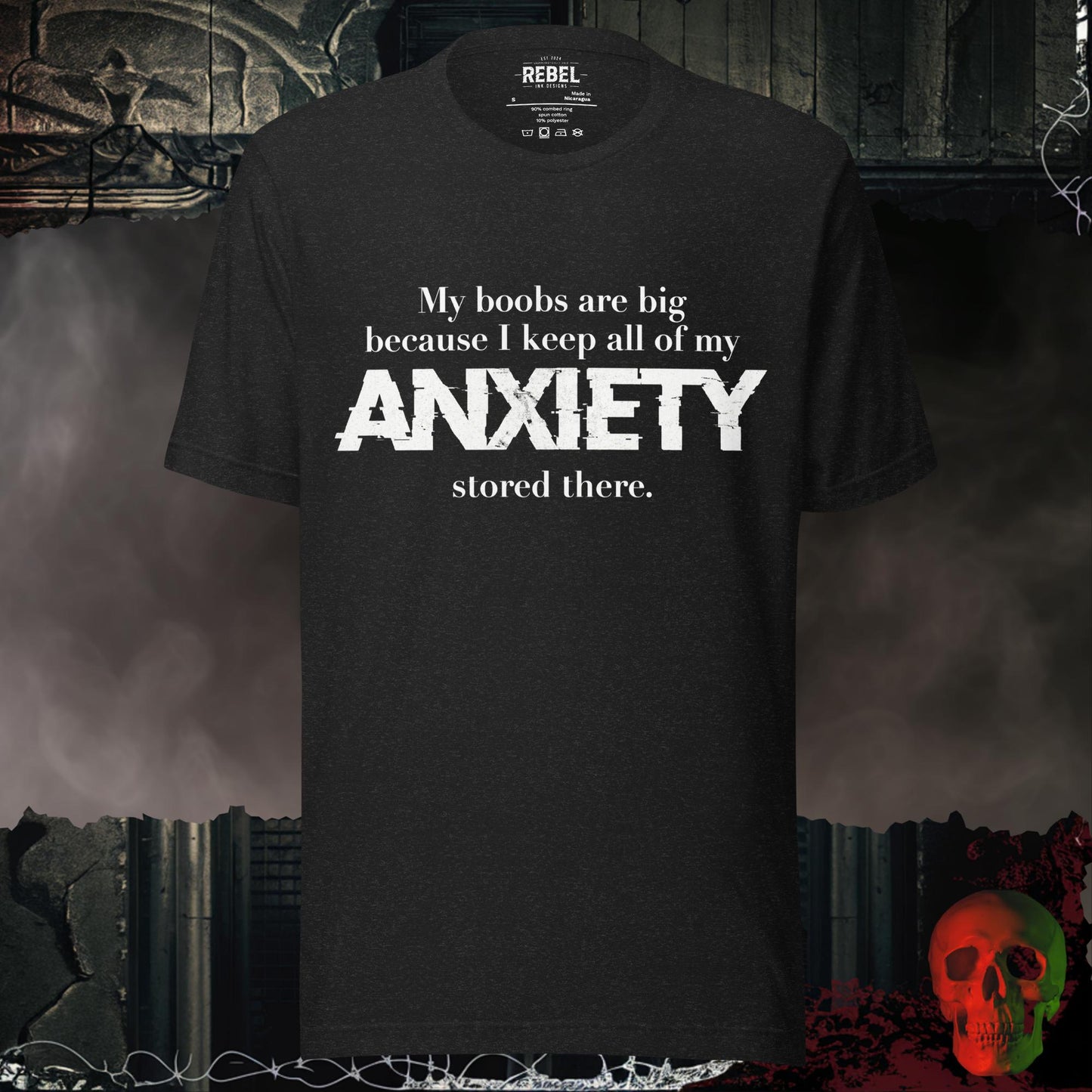 T-Shirt Black Heather / S My Anxiety Storage System Tee