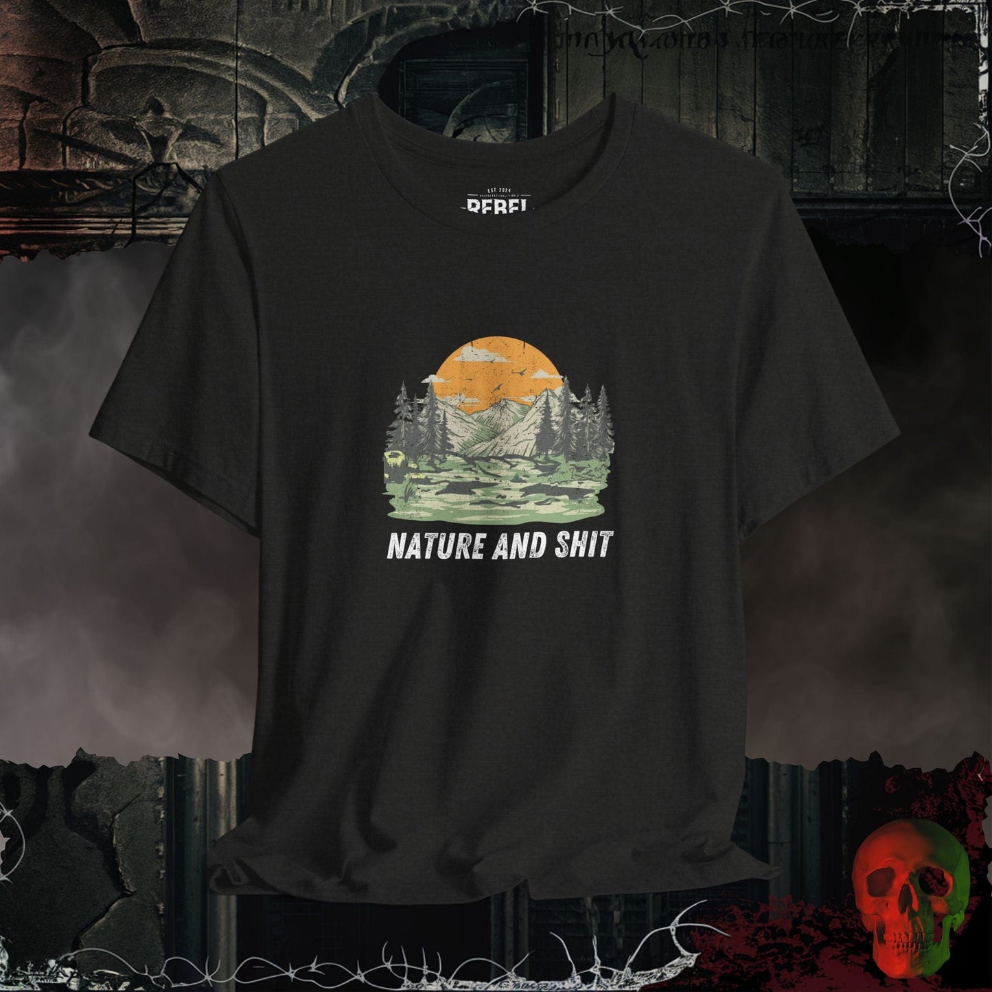 T-Shirt Black Heather / S Nature and Shit T-Shirt