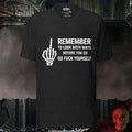 T-Shirt Black Heather / S Remember to Look Both Ways Tee