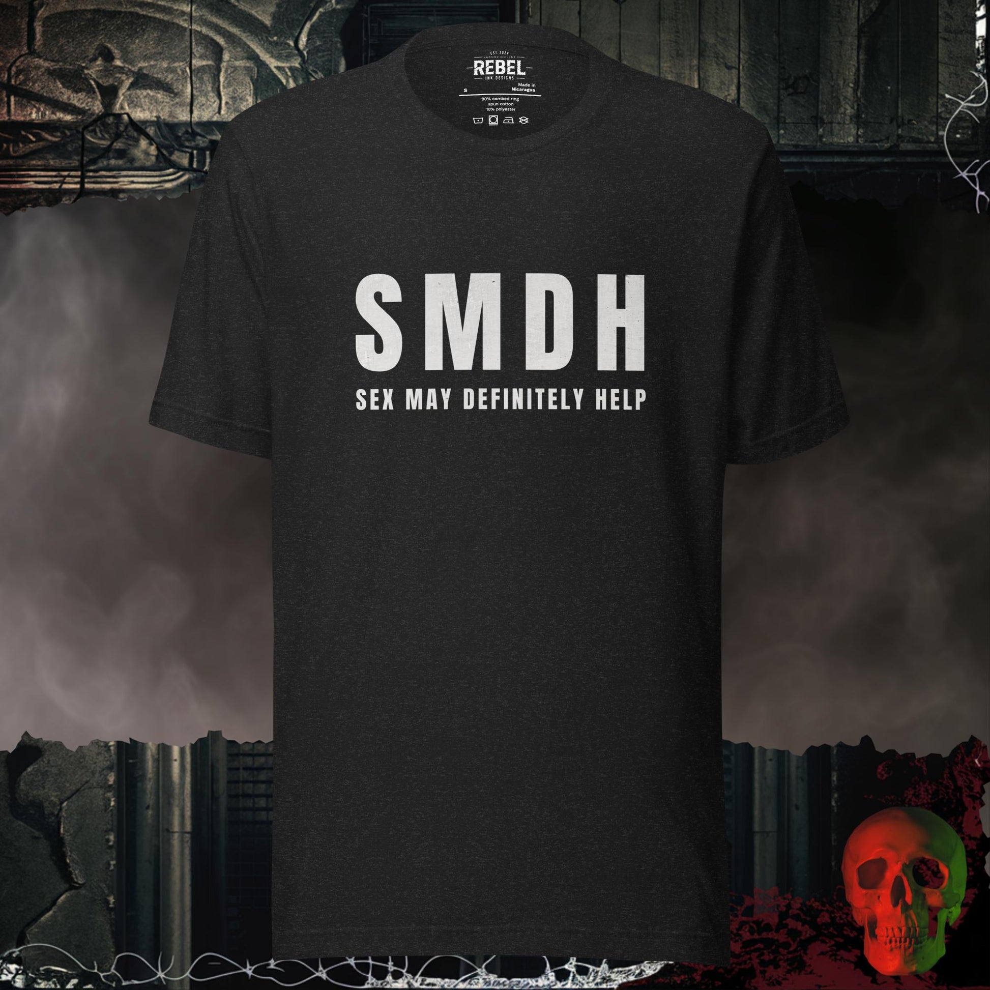 T-Shirt Black Heather / S Sex May Definitely Help Tee