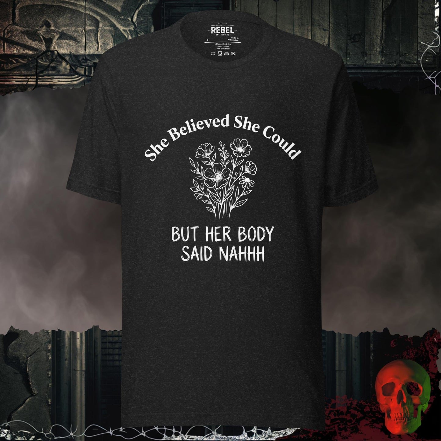 T-Shirt Black Heather / S She Believed She Could Tee